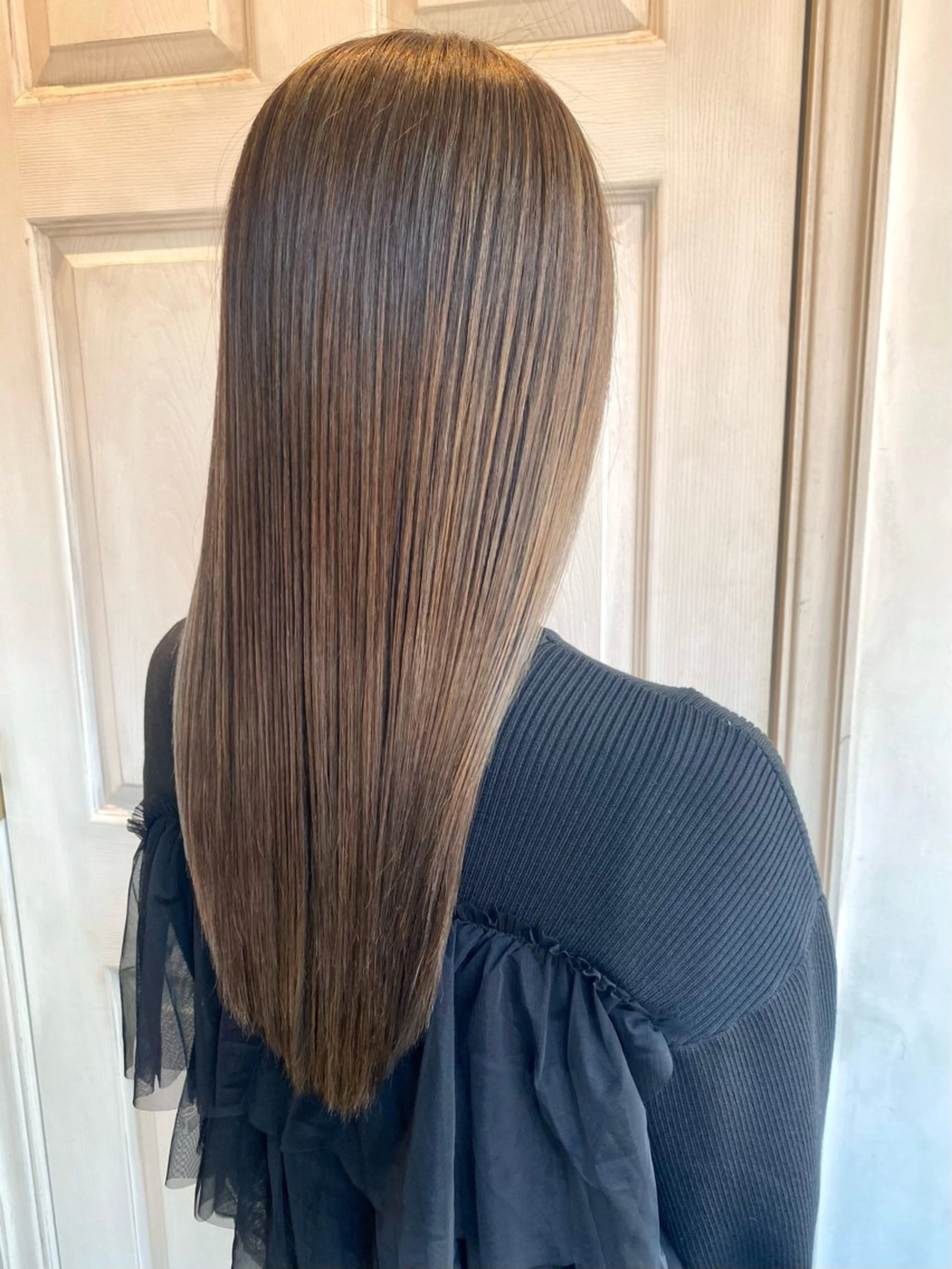 ロング カラー ベージュカラー ブラウンカラー ブラウンベージュ ヘアカラー トリートメント 千 田のヘアスタイル