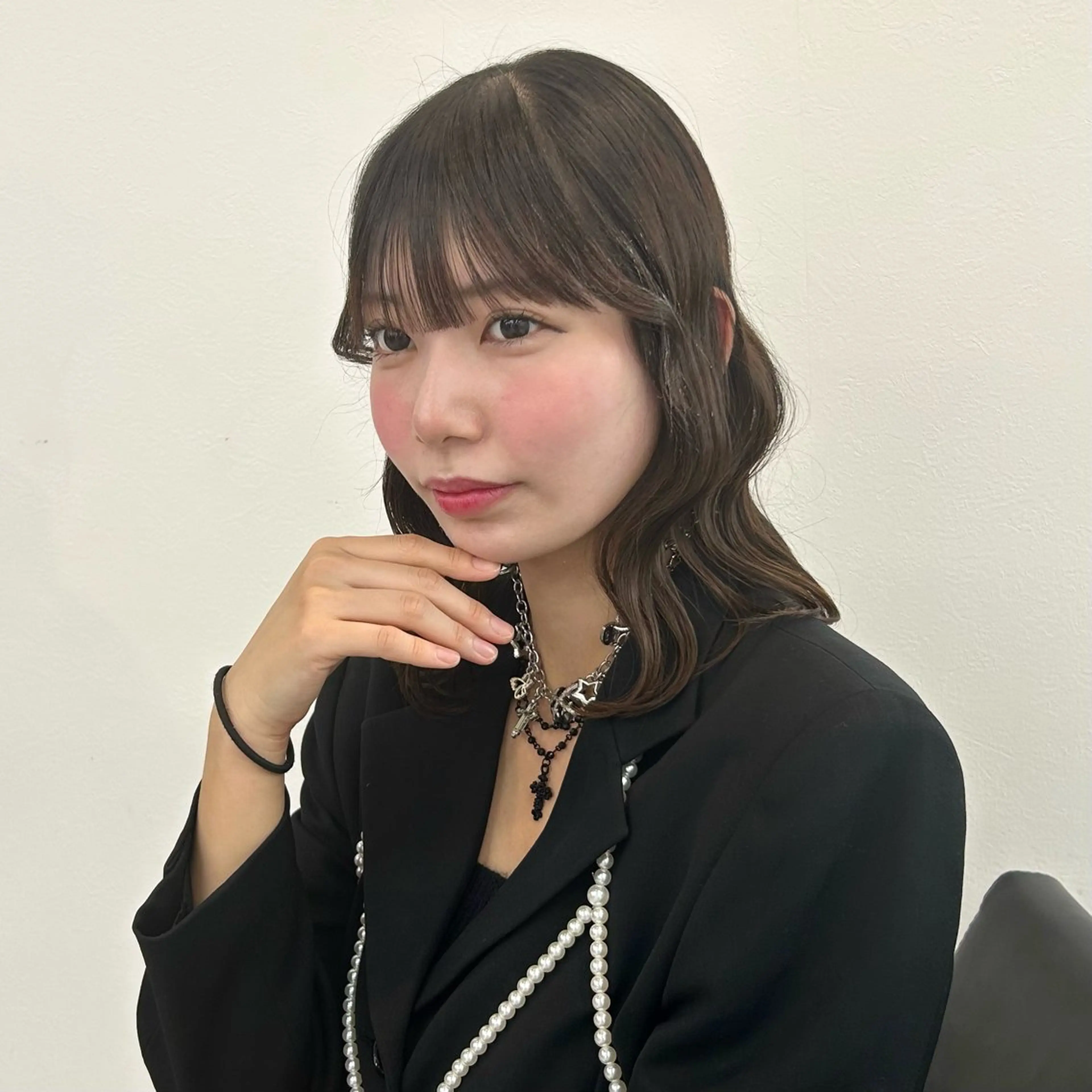 ミディアム 🥀YUIHA🥀 テザインカラー♥のヘアスタイル