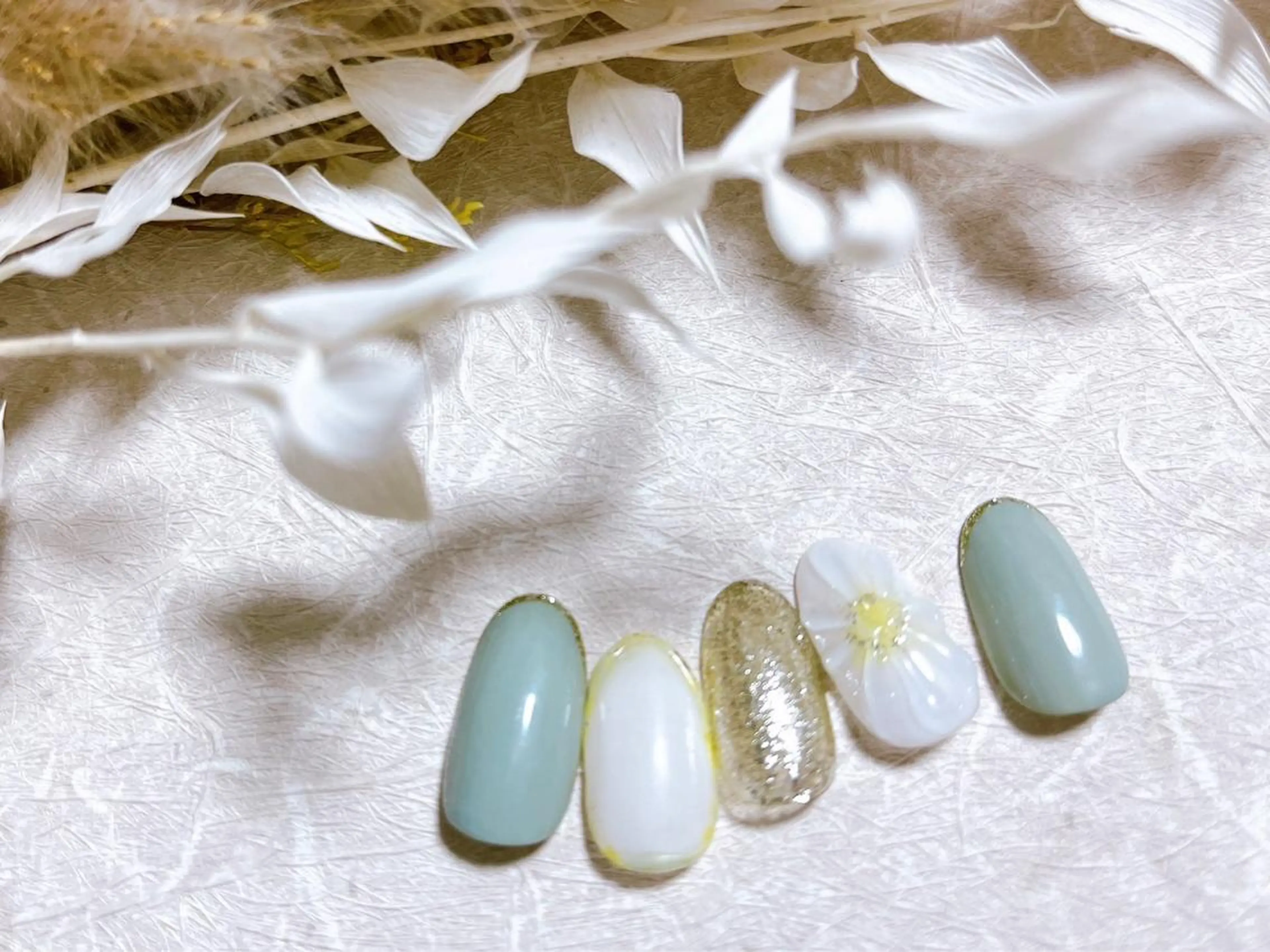 ネイル フットネイル フレンチネイル ジェルネイル ハート 韓国ネイル Mogu nail 二子玉川のネイルデザイン