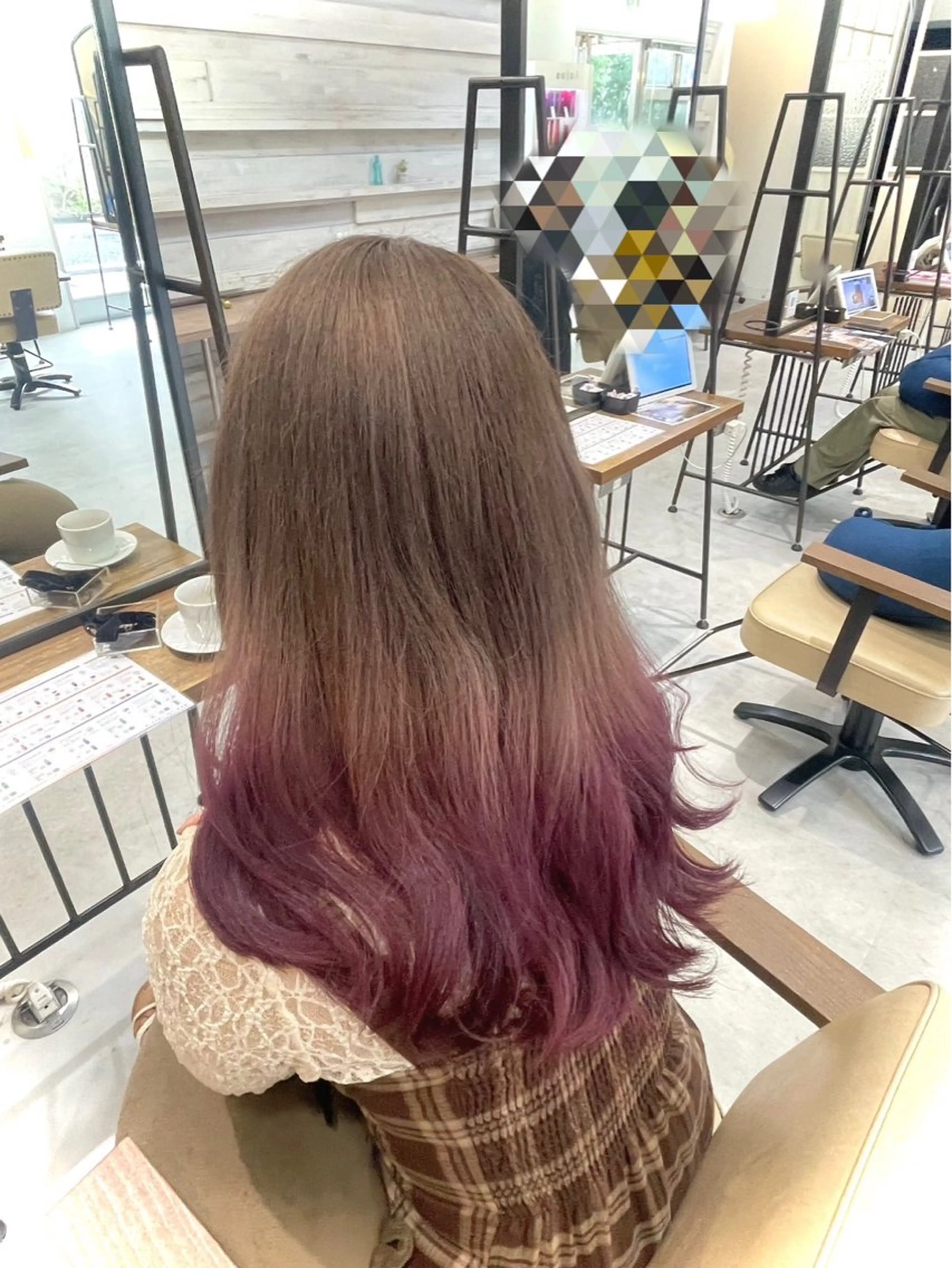 カラー ブリーチカラー/鶴川 /ハイトーン/あいのヘアスタイル