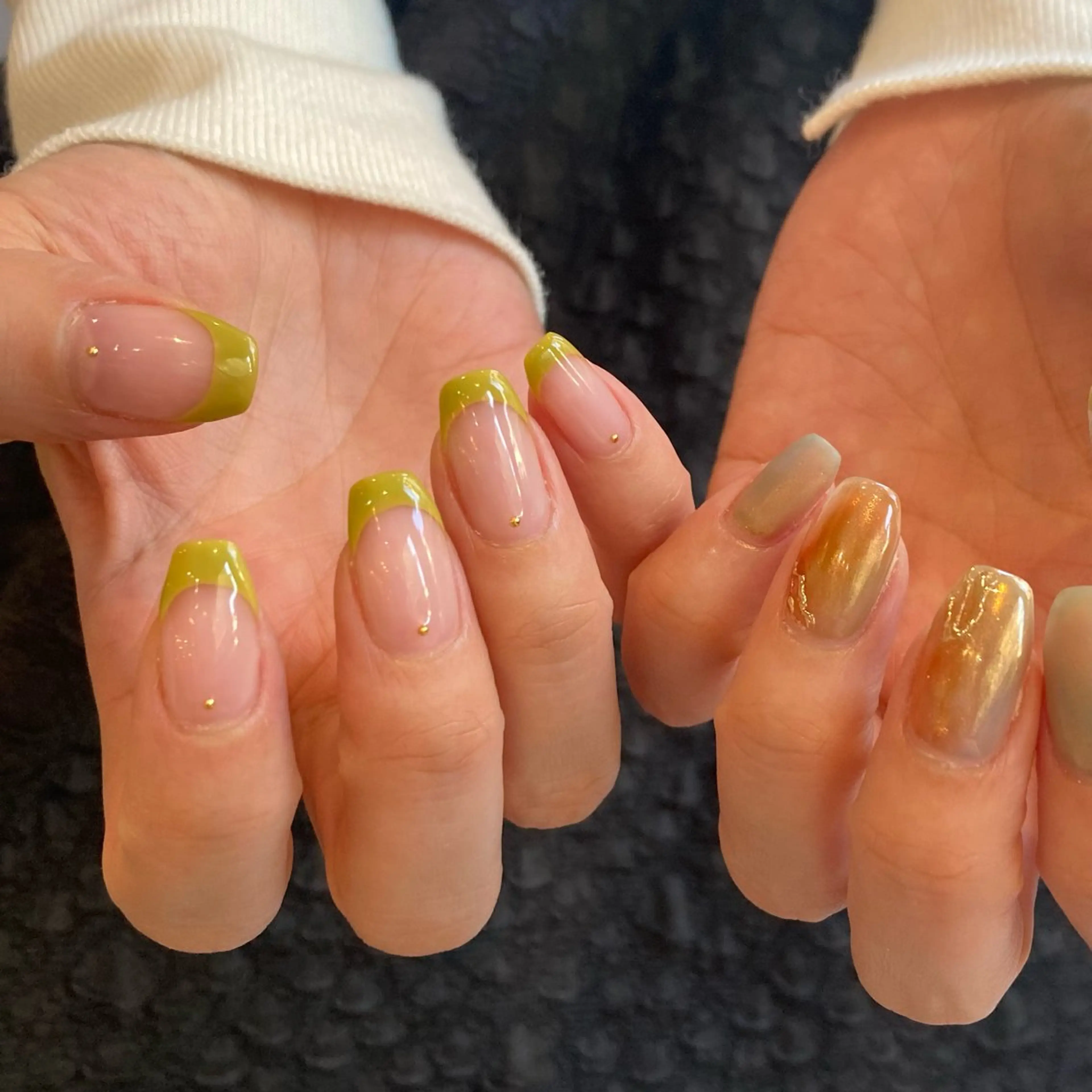 ネイル ミラーネイル ハンドネイル shio ♡ 1月予約受付中のネイルデザイン