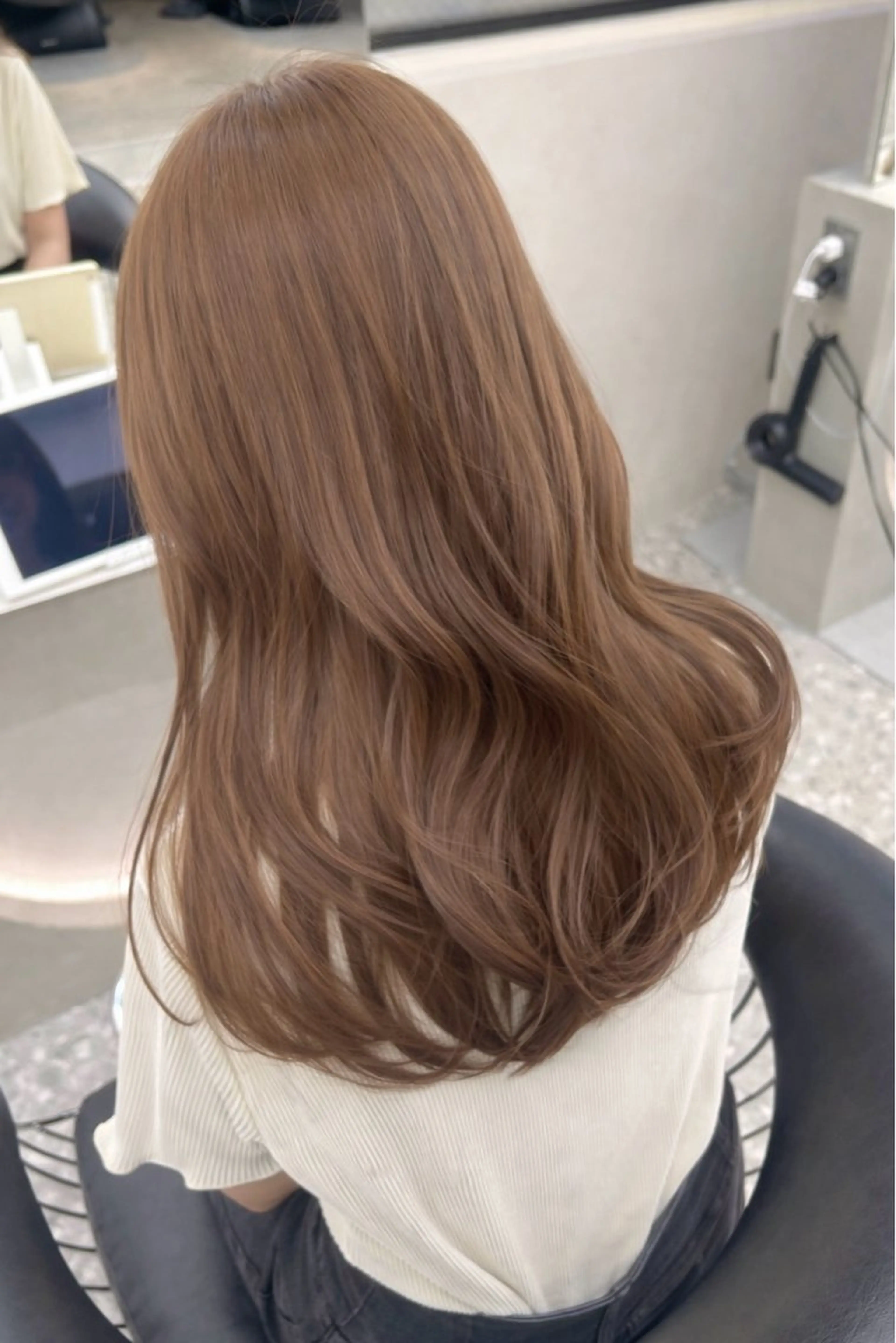 セミロング カラー ヘアアレンジ カット ヘアカラー トリートメント fumika🎀 ベージュのヘアスタイル