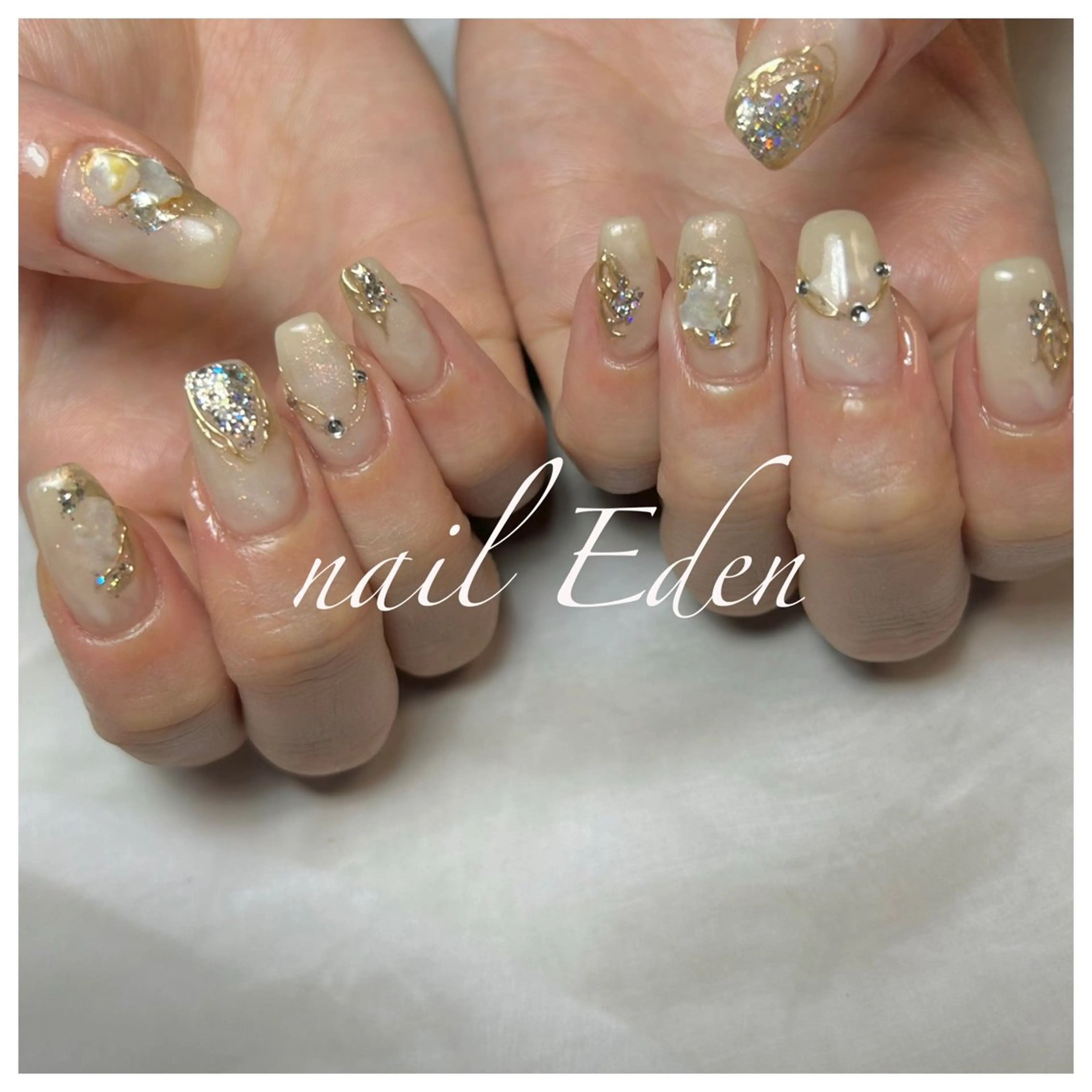 ネイル 持ち込み ハンドネイル ハンドケア Eden　private nail saron所属・Eden ♾️のネイルデザイン