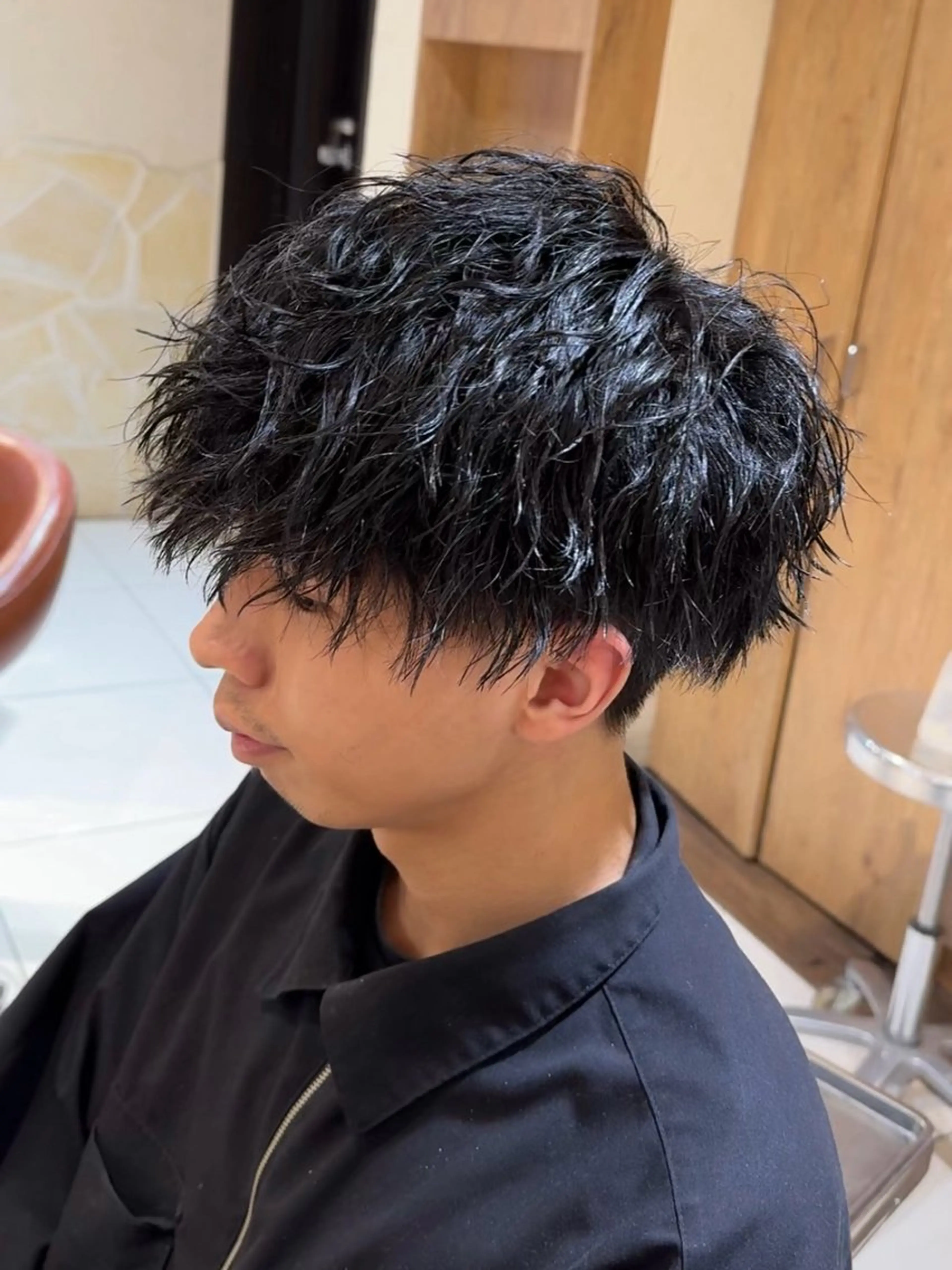 メンズカット➕シャンプー➕似合わせスタイリング【眉カット/アイブロウ/マッシュ/メンズウルフ/スパイキーショート】の写真