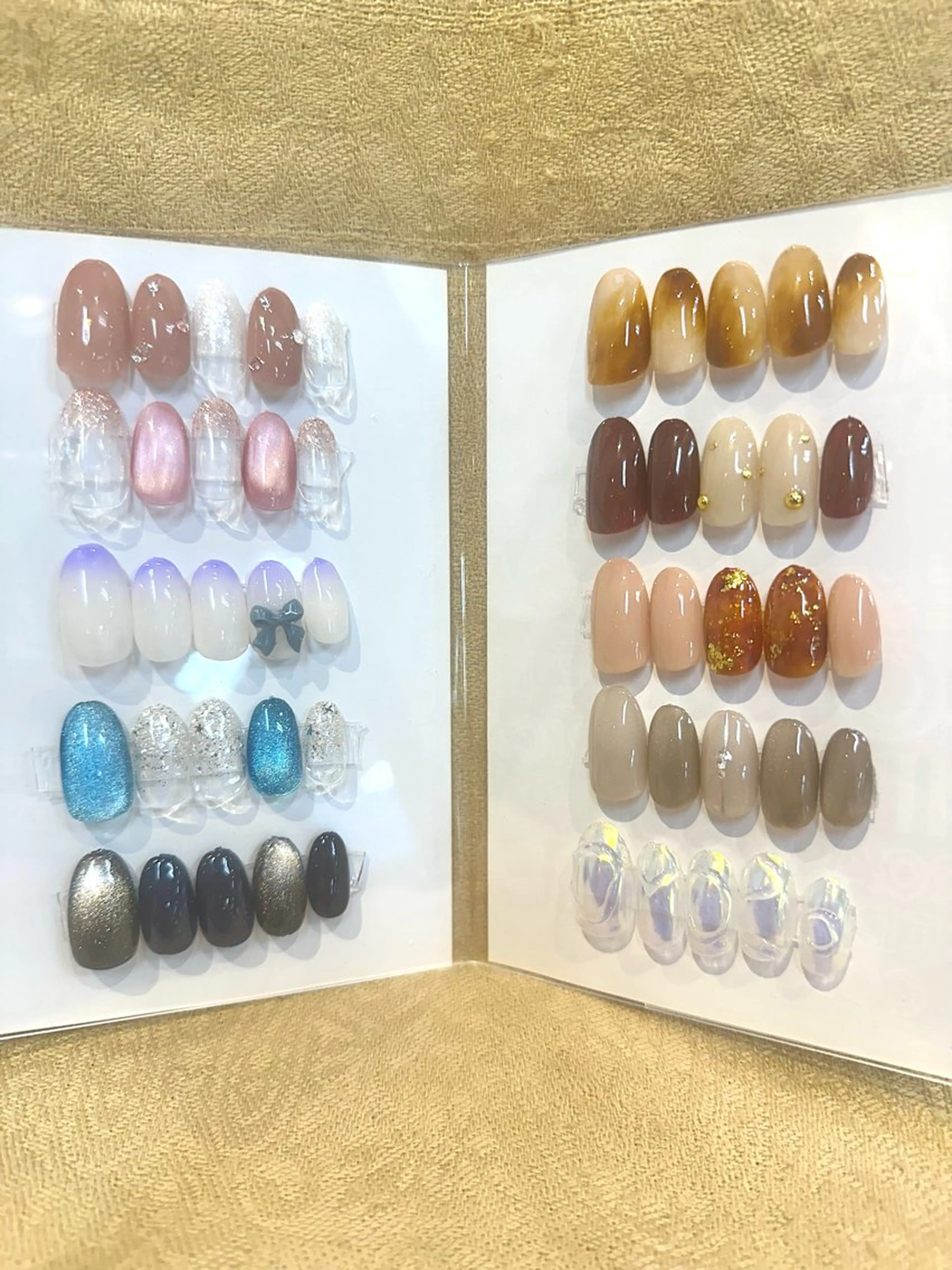 ハンド◆サンプルから選ぶ定額ネイル◆💅ソフトジェルオフ込み・べっ甲/マグネット/オーロラ/リボン/ニュアンスの写真