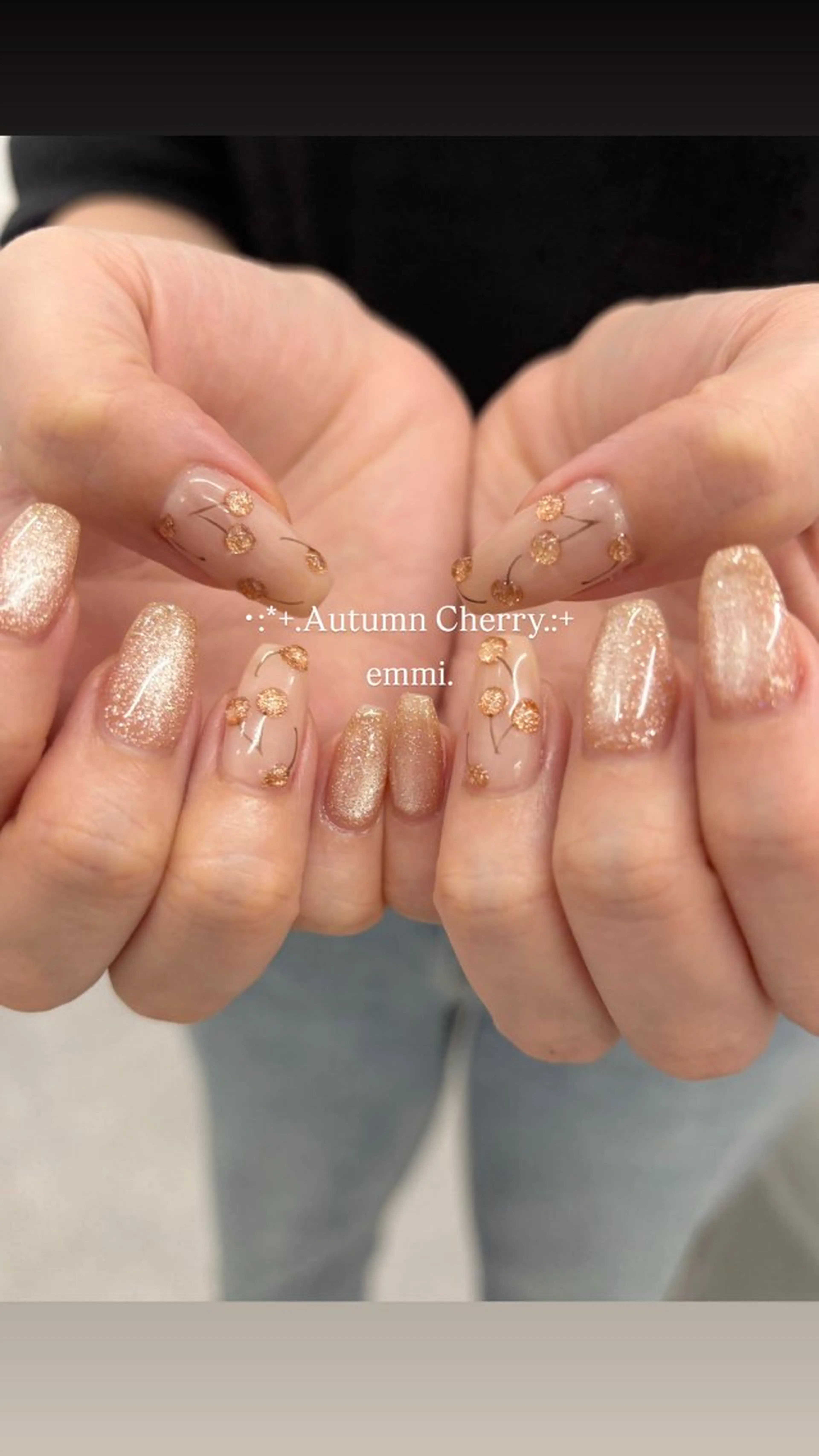 ネイル チークネイル フレンチネイル ガーリー 氷ネイル・うるうるネイル キラキラネイル ハンドネイル GO TODAY SHAiRE SALON 表参道colore店所属・emmi nailのネイルデザイン