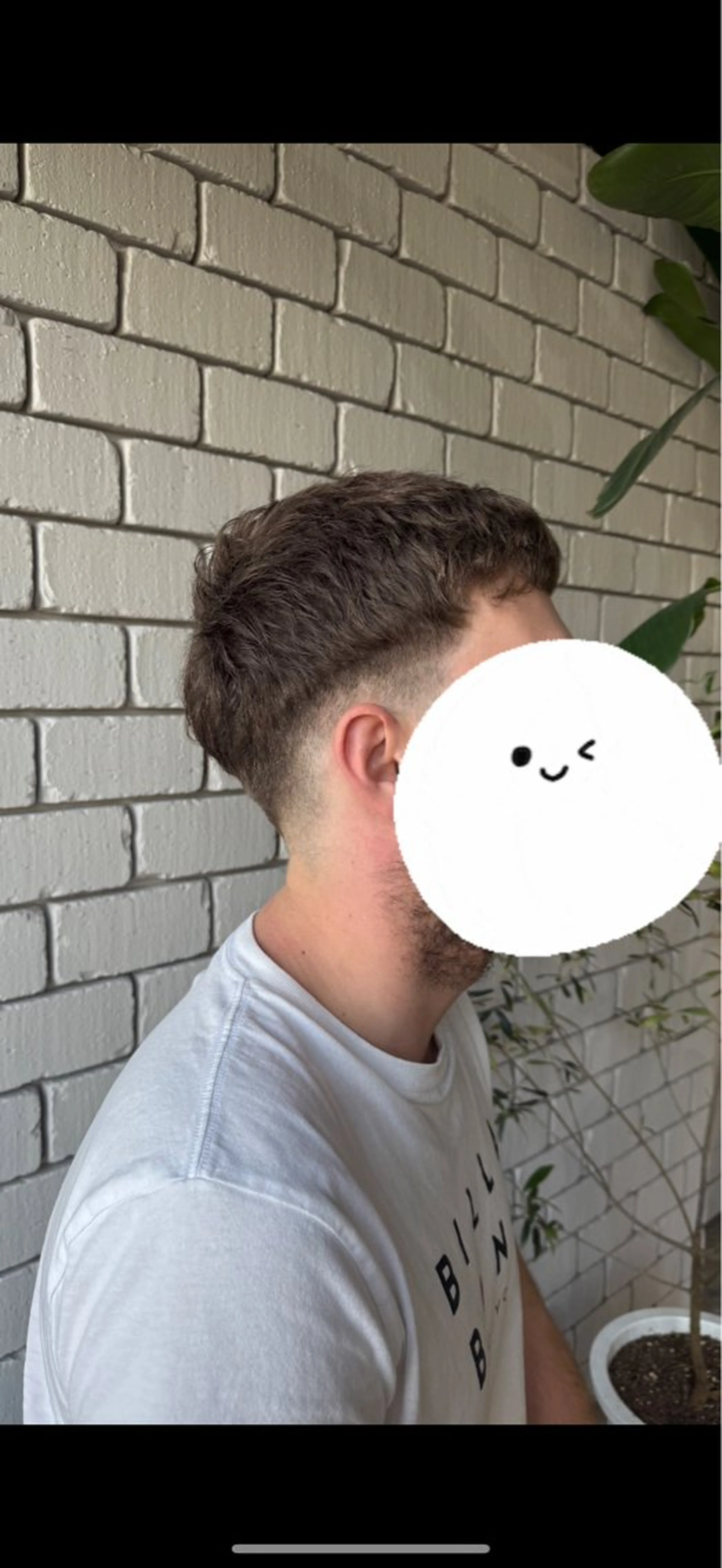 メンズフェードカットの写真