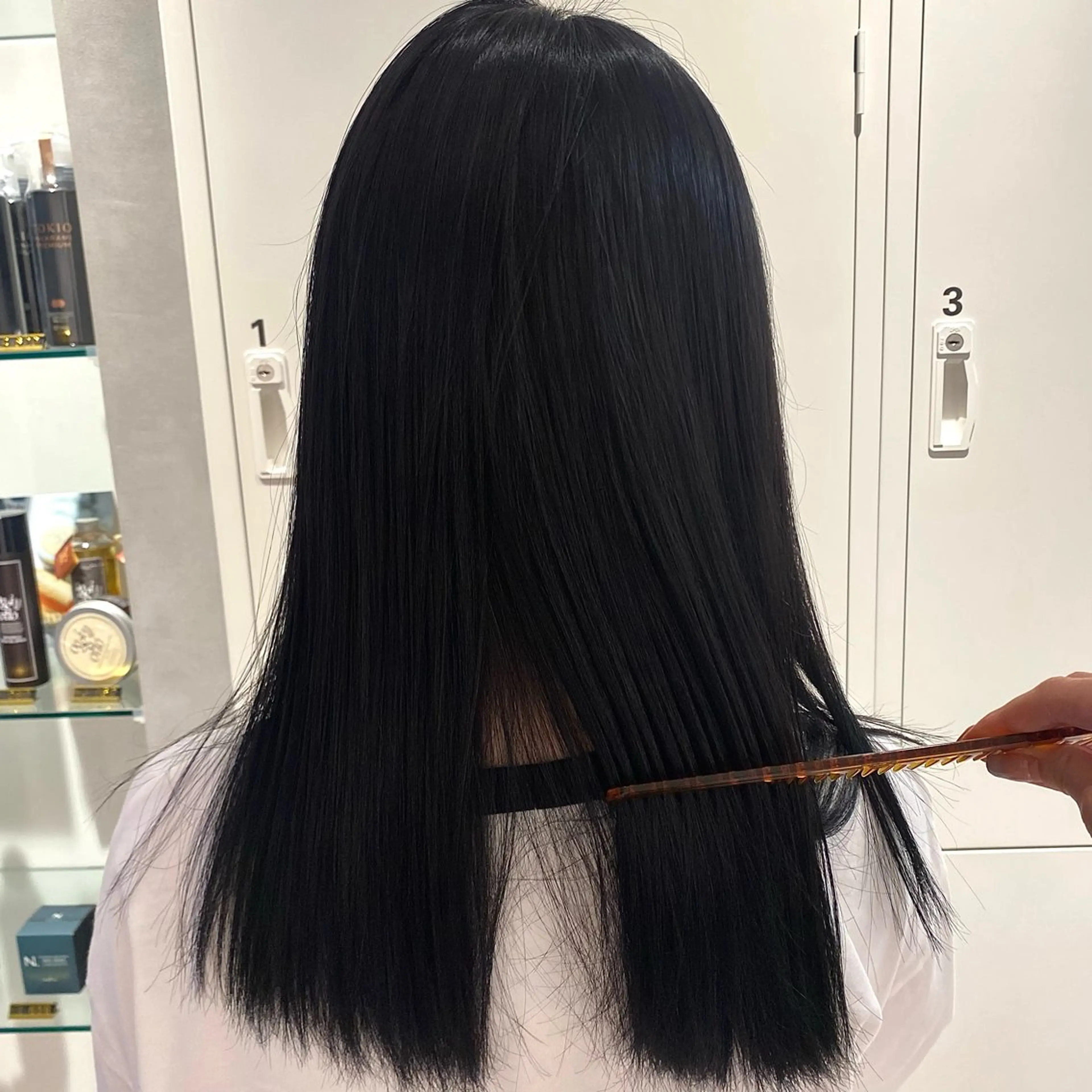 セミロング カットカラーパーマ 募集／Otohaのヘアスタイル