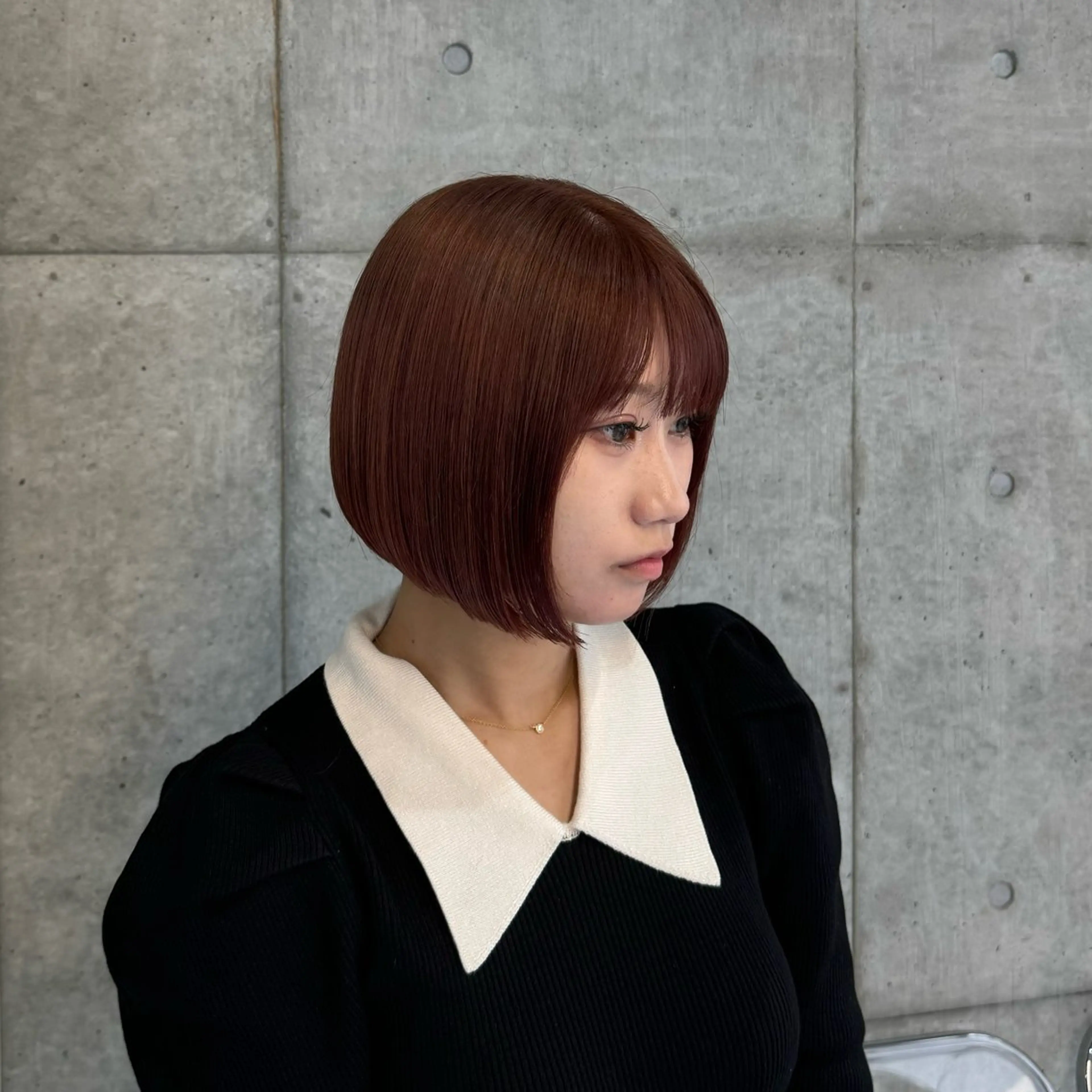 カラー ヘアカラー トリートメント 透明感/ 艶ハイトーン/梨桜のヘアスタイル