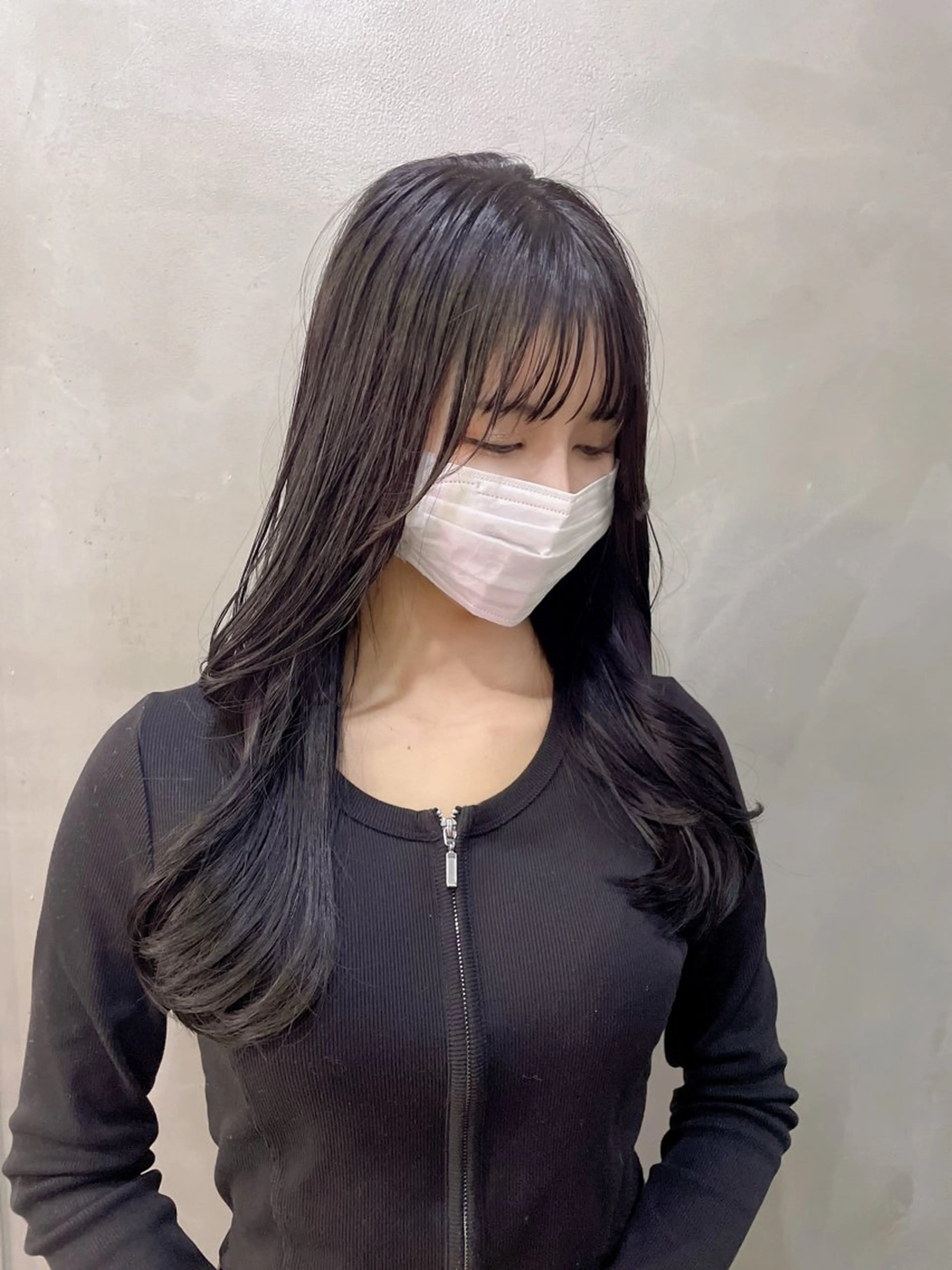 ロング 韓国風ヘア Raffichi 店長　Ryoのヘアスタイル