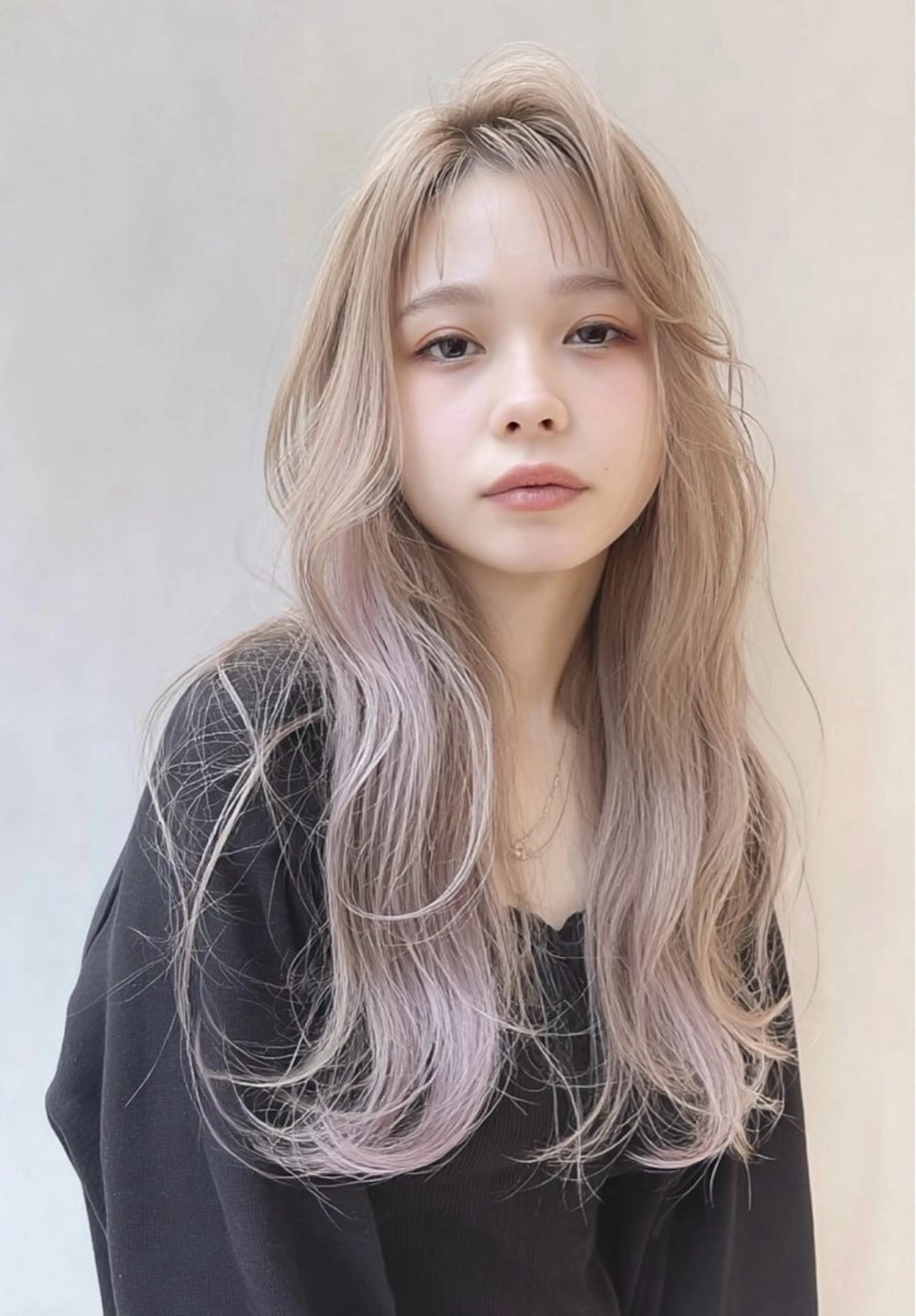 ロング トリートメント ヘアカラー ブリーチ/エクステ/ grow渋谷のヘアスタイル