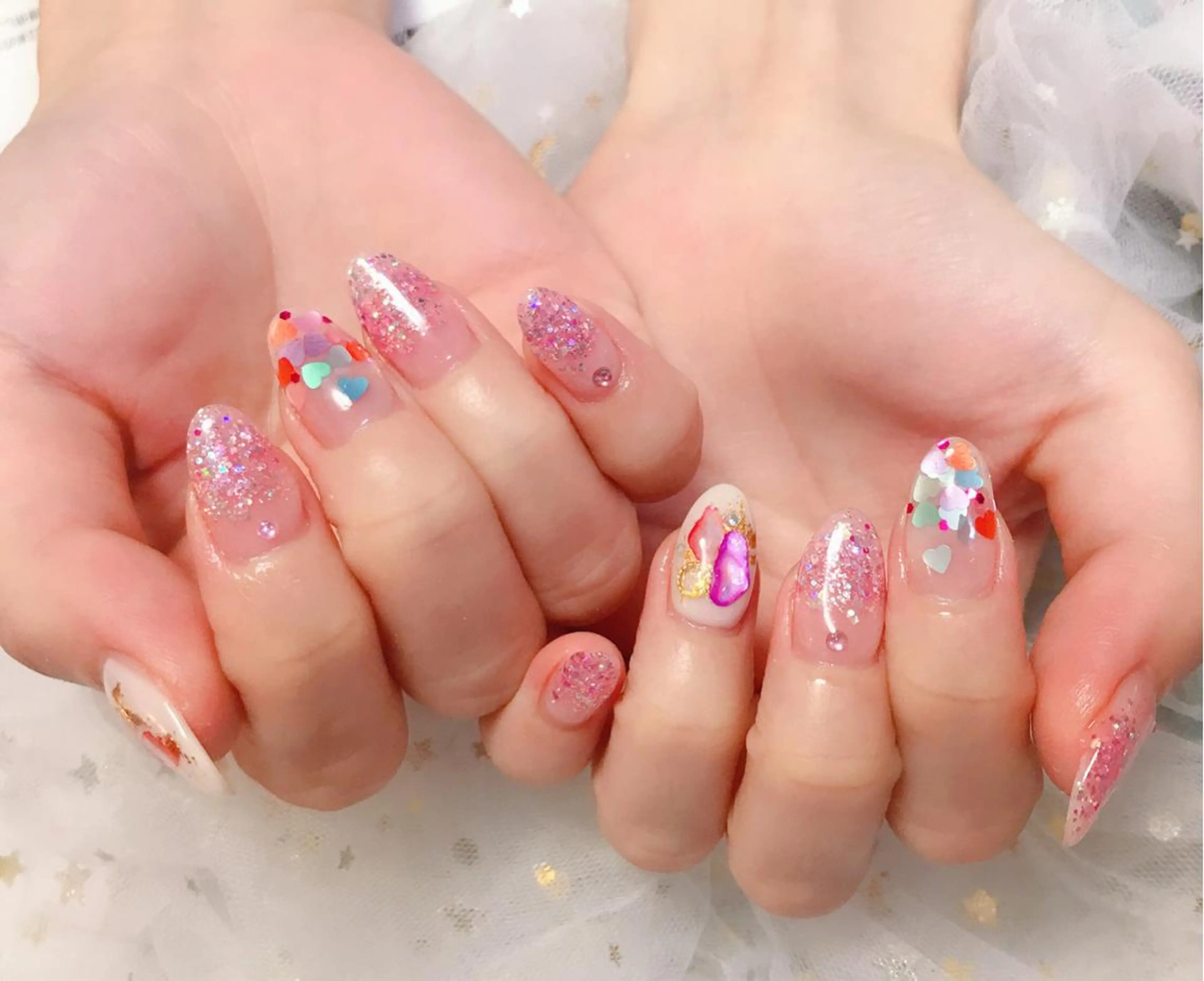 カラー ネイル Q Free nailsのネイルデザイン