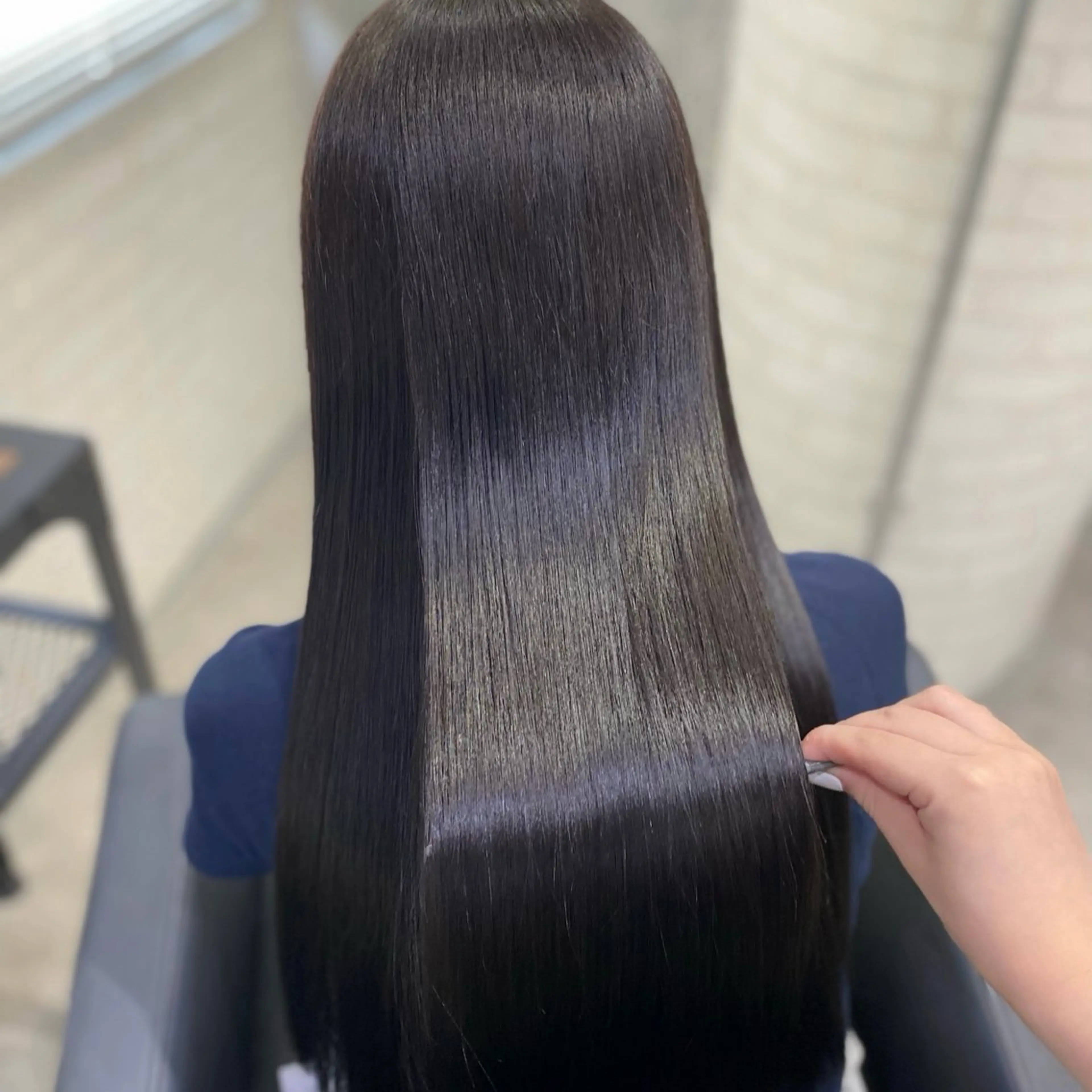 ロング カラー 透明感カラー トリートメント shiori/透明感 /顔周り/髪質改善のヘアスタイル