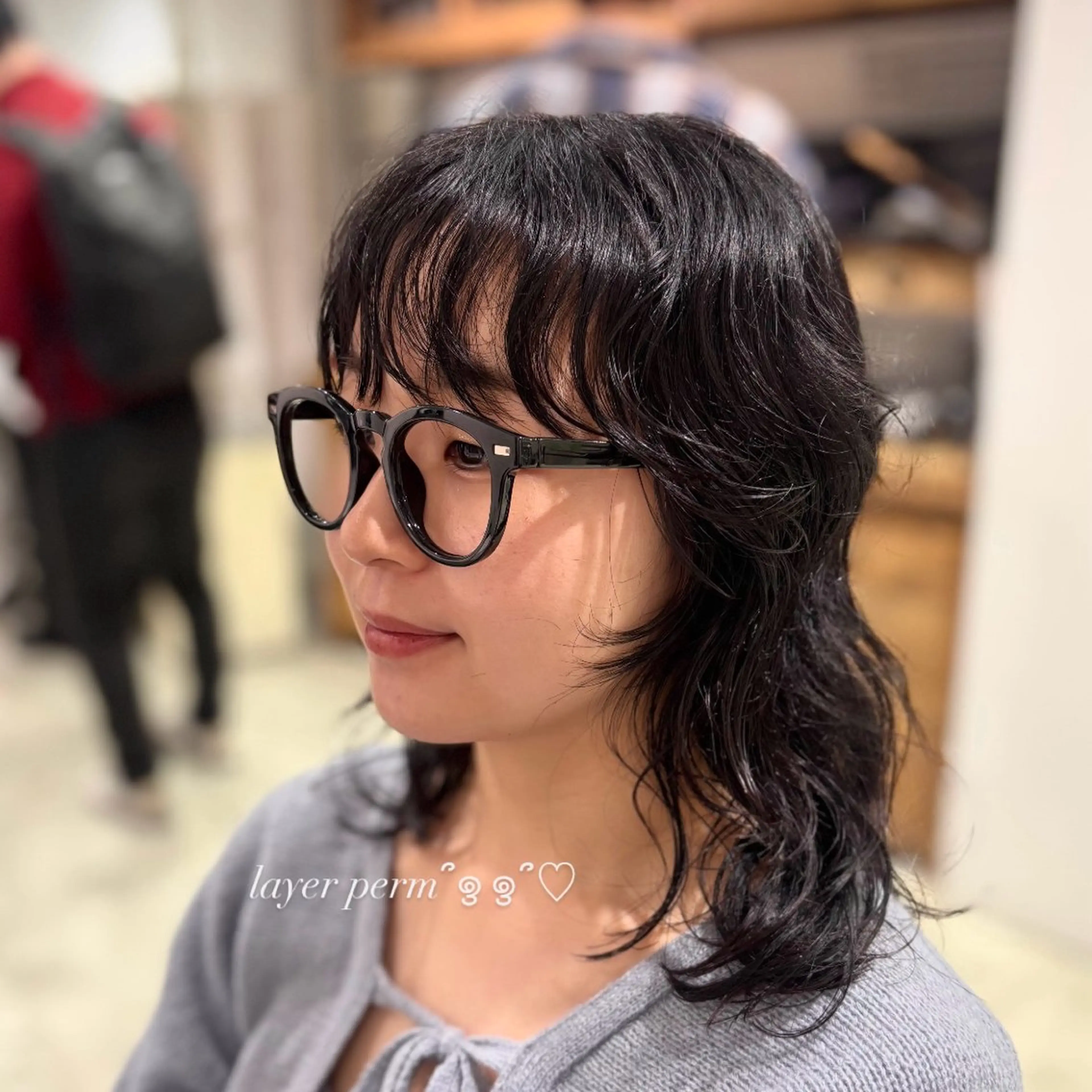 レディースカット+デザインパーマ🌀+オージュア1stepトリートメント+marbbの写真