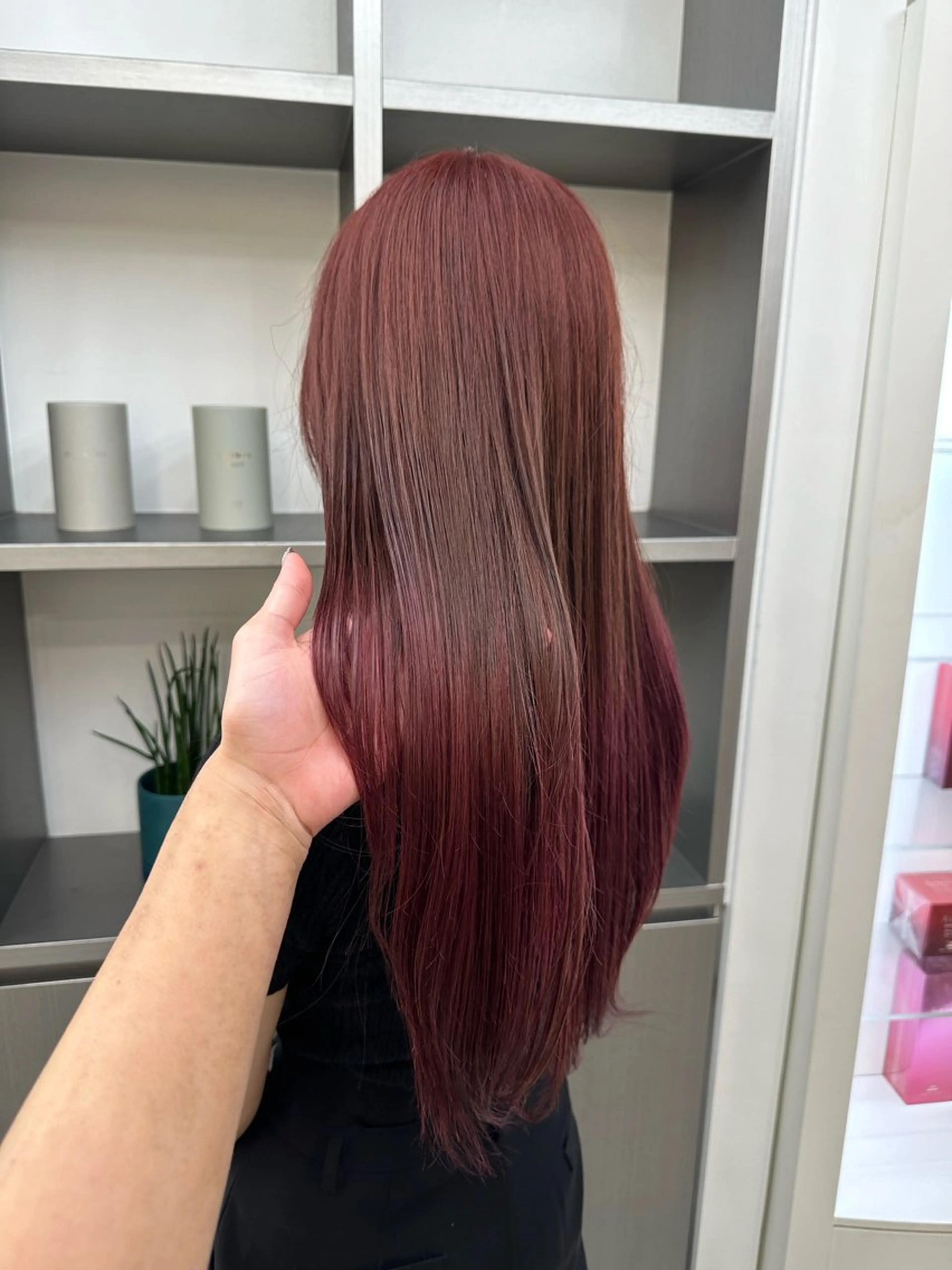 ロング カラー パーマ ヘアアレンジ ヘアカラー トリートメント 暖色💖ツヤ髪💖 masae🌼のヘアスタイル