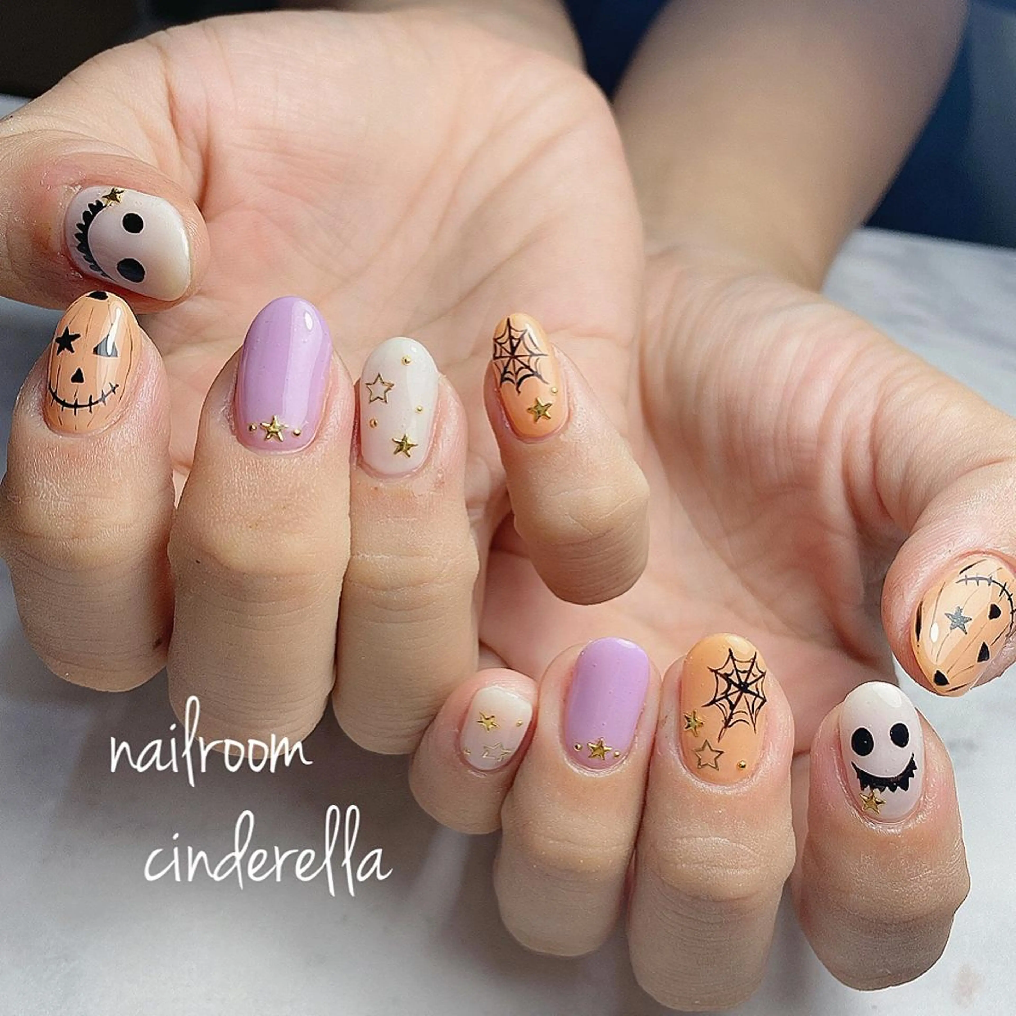 ネイル ハロウィン Nailroom. Cinderellaのネイルデザイン