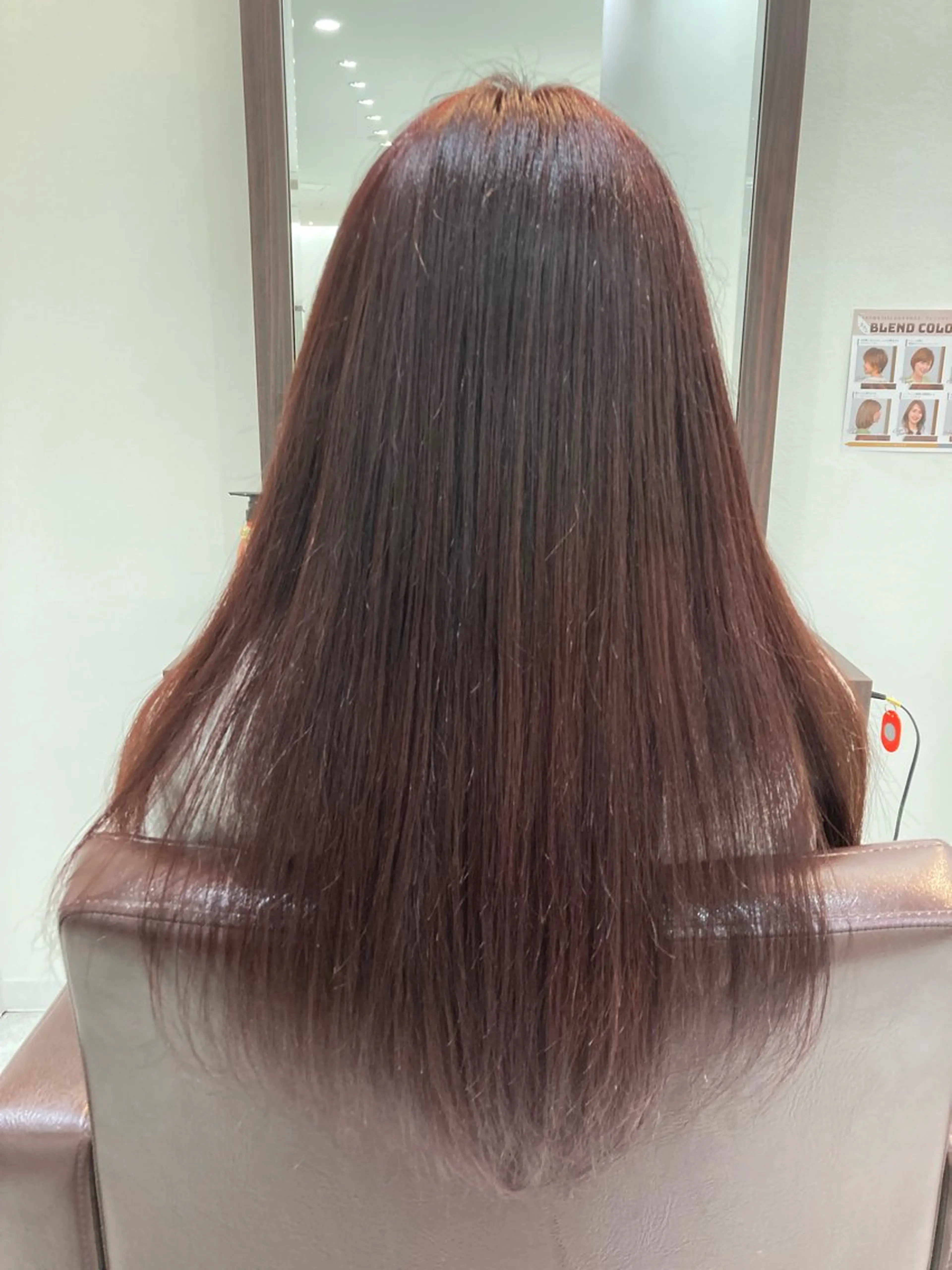 ロング カラー レッドカラー グランアージュ　ネオ所属・Ryu/ハイトーン/ デザイン/髪質改善のヘアスタイル