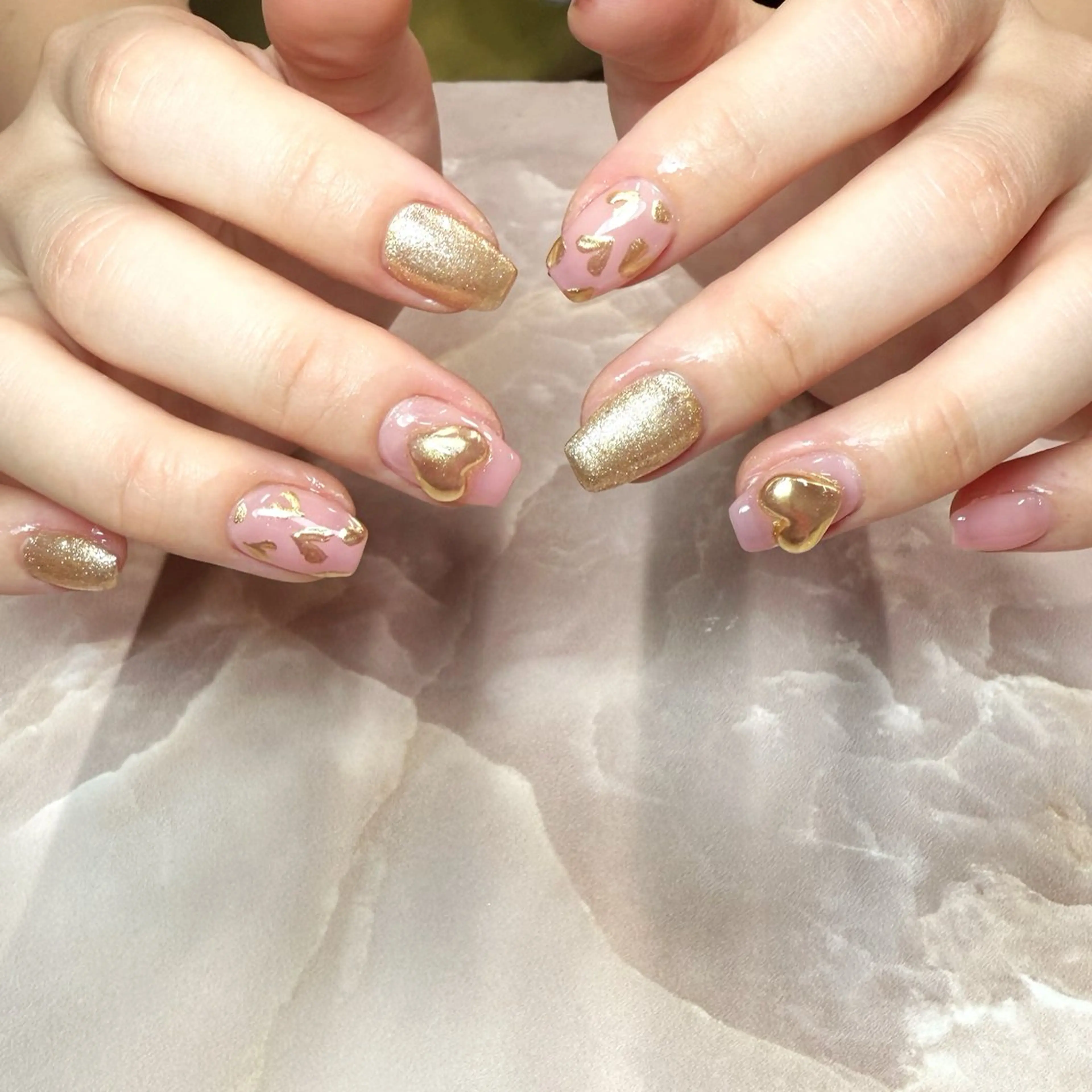 ネイル ハンドネイル Rose Glass 高蔵寺店のネイルデザイン