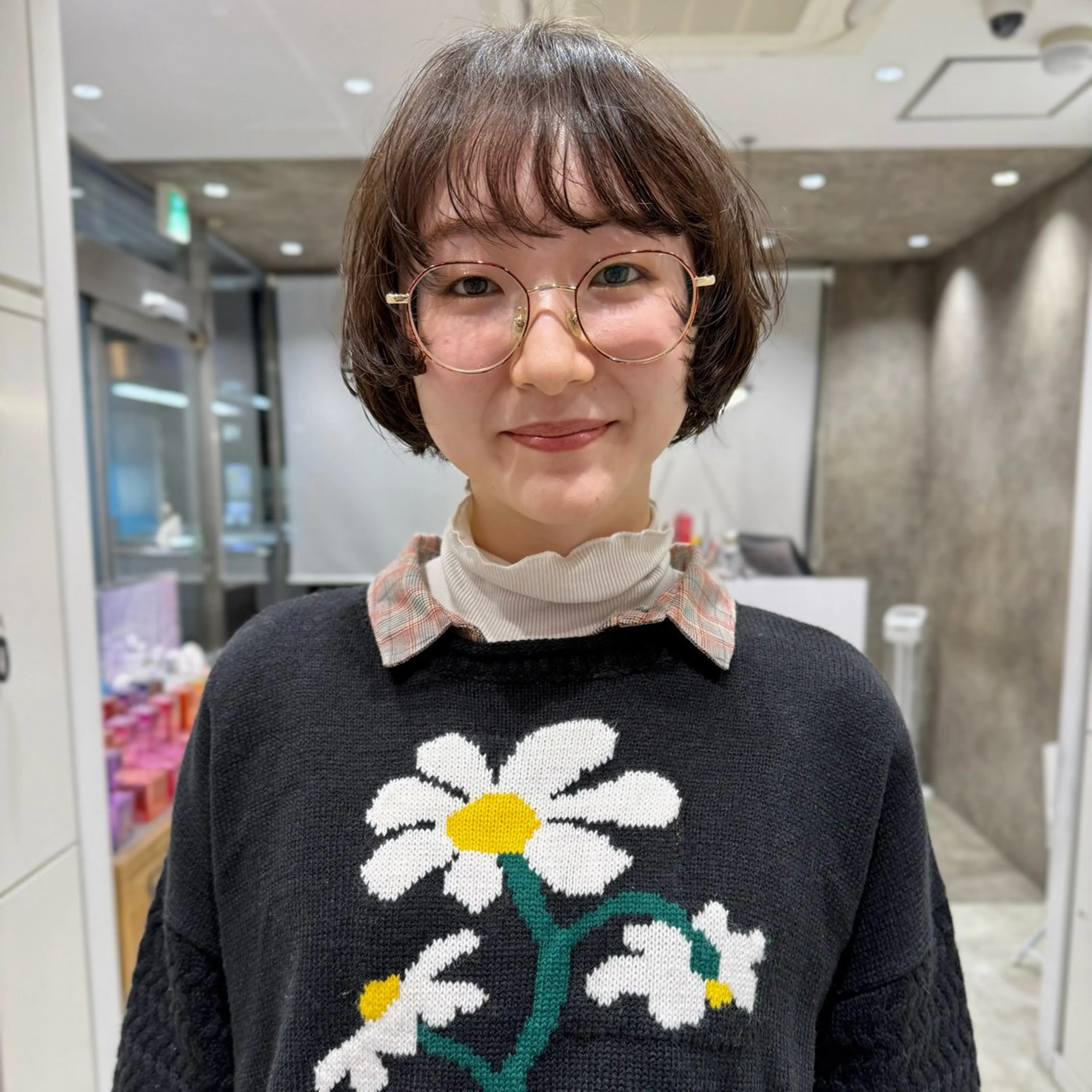 ショート カット パーマ トリートメント miwa/ボブパーマ /モードボブのヘアスタイル