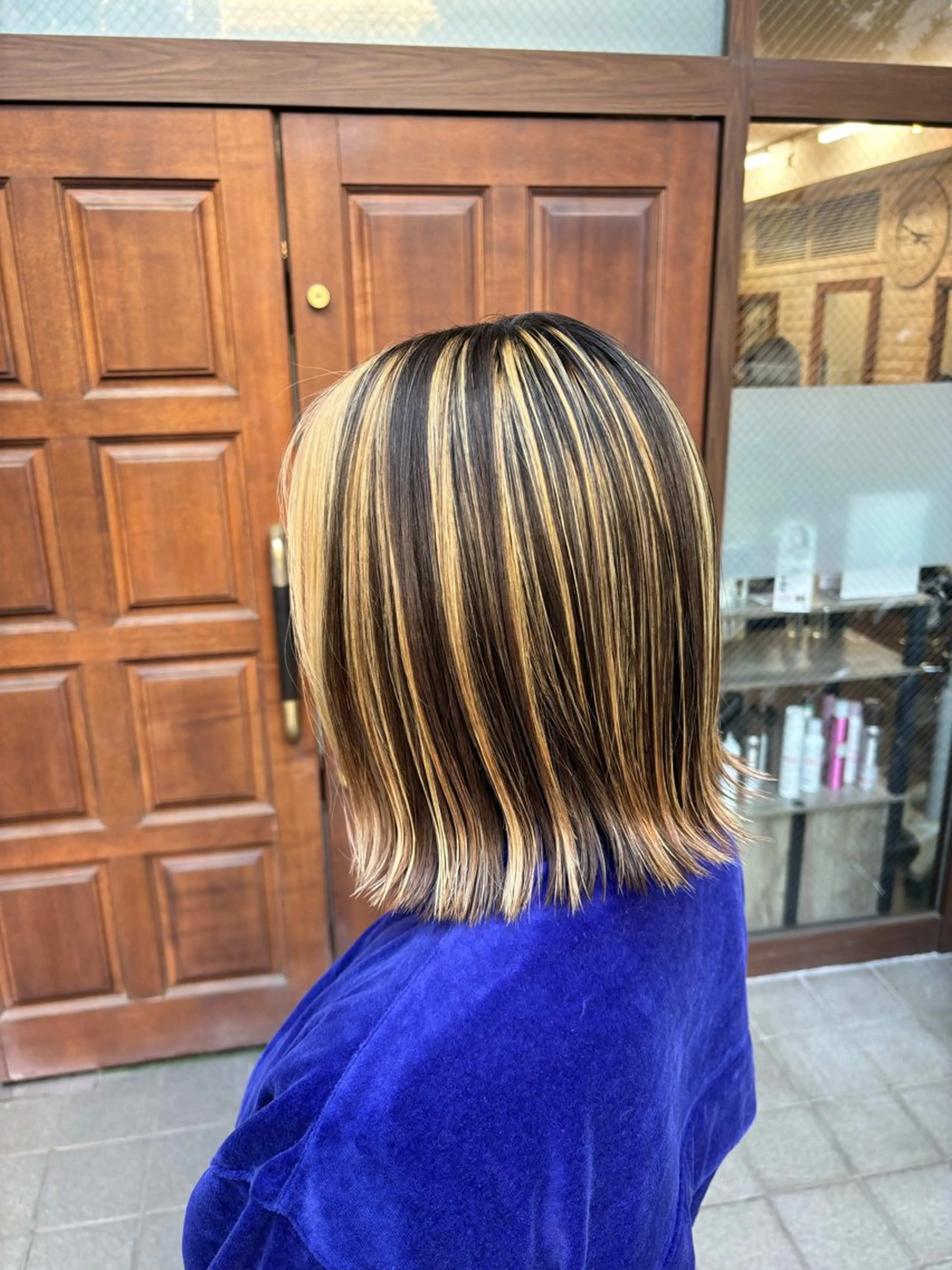 ミディアム カラー ハイライトカラー ハイライト 小顔似合わせカット ┊︎＊AYANO＊のヘアスタイル