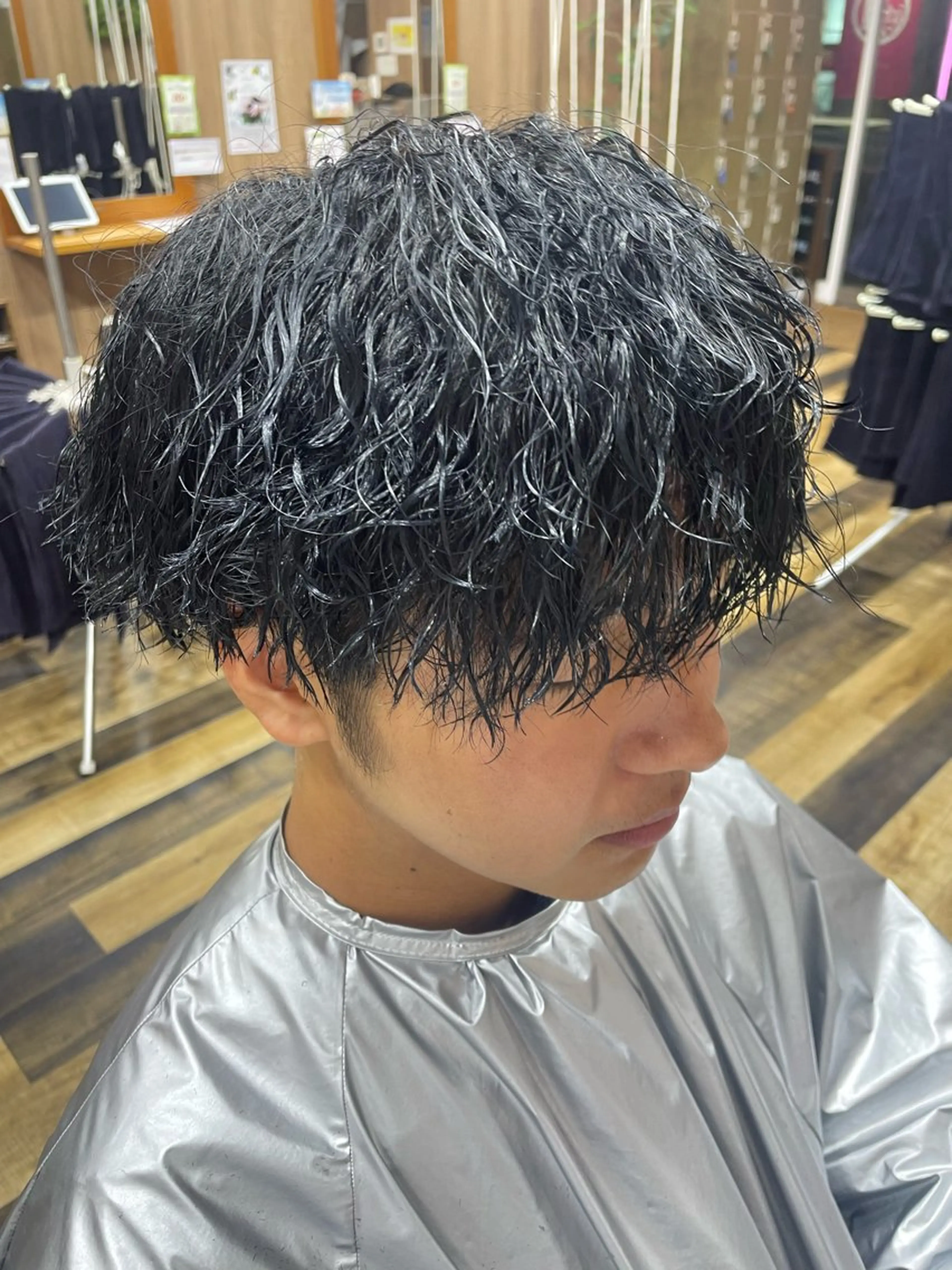 ショート パーマ メンズ カット パーマ 山際勇策 /岐阜美容師のヘアスタイル