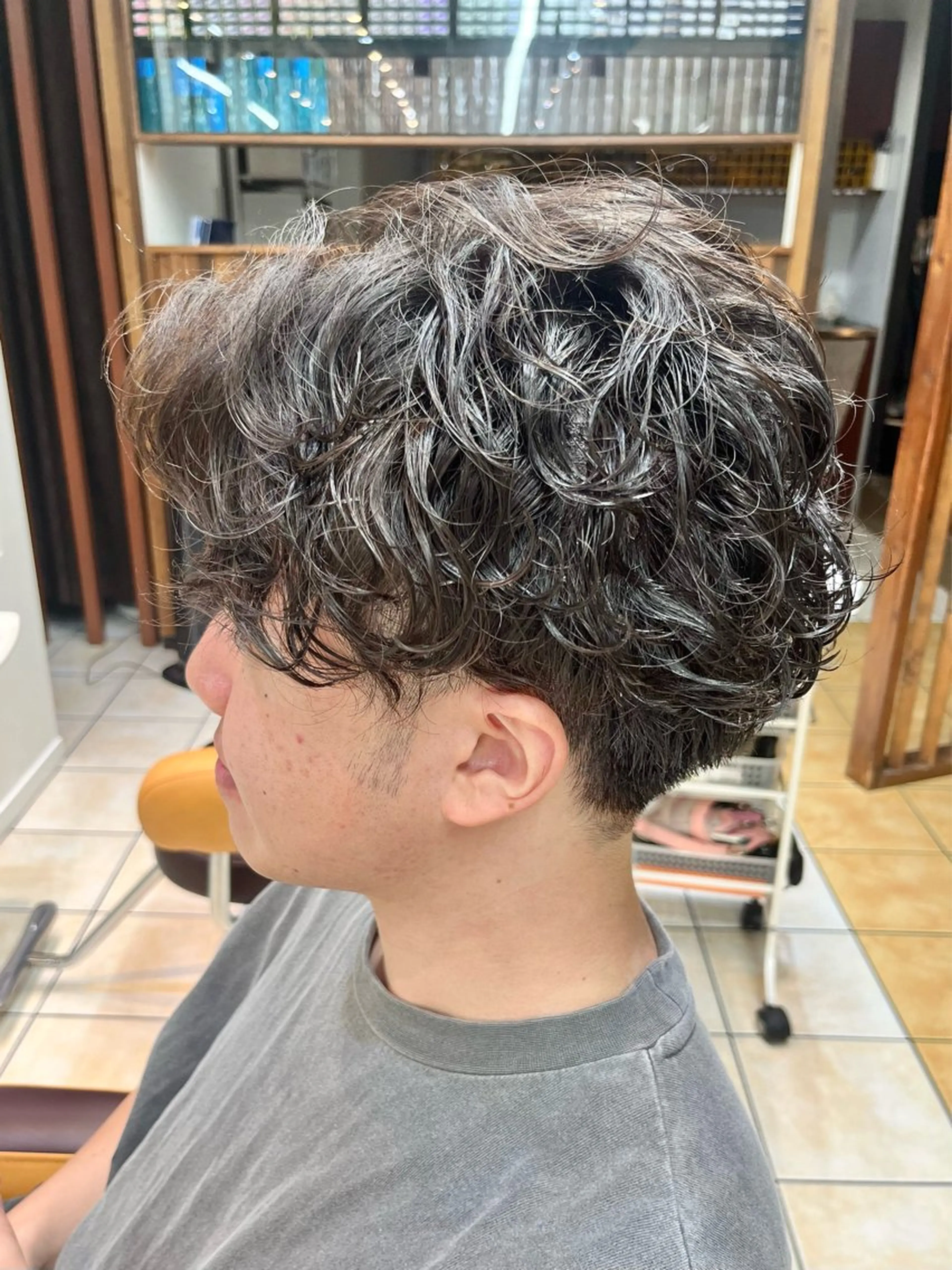 ショート パーマ メンズ カット パーマ メンズ特化/パーマ/ 髪質改善　高野奨馬のヘアスタイル