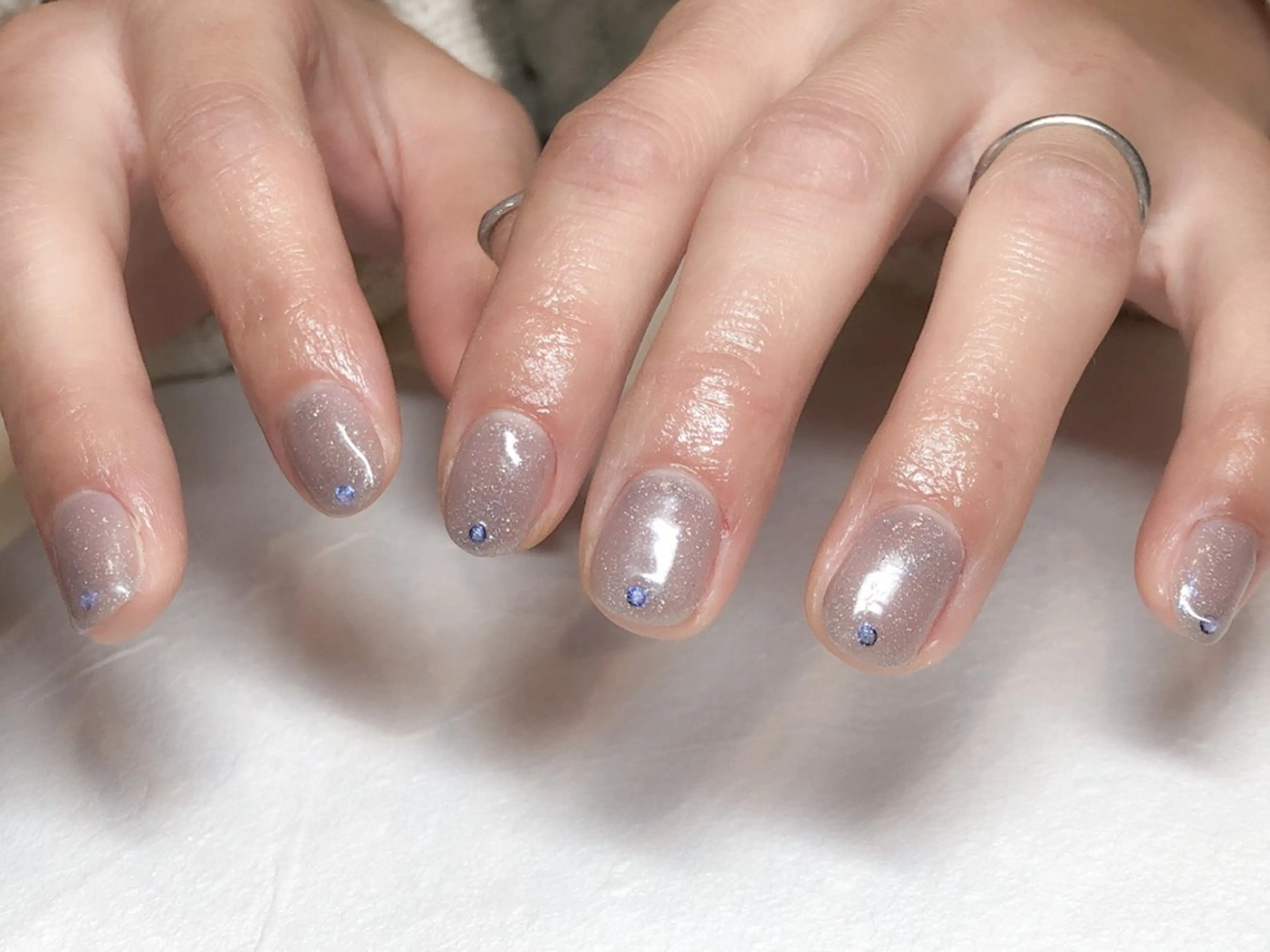 ネイル シンプルネイル ネイルアトリエ anpアンプのネイルデザイン