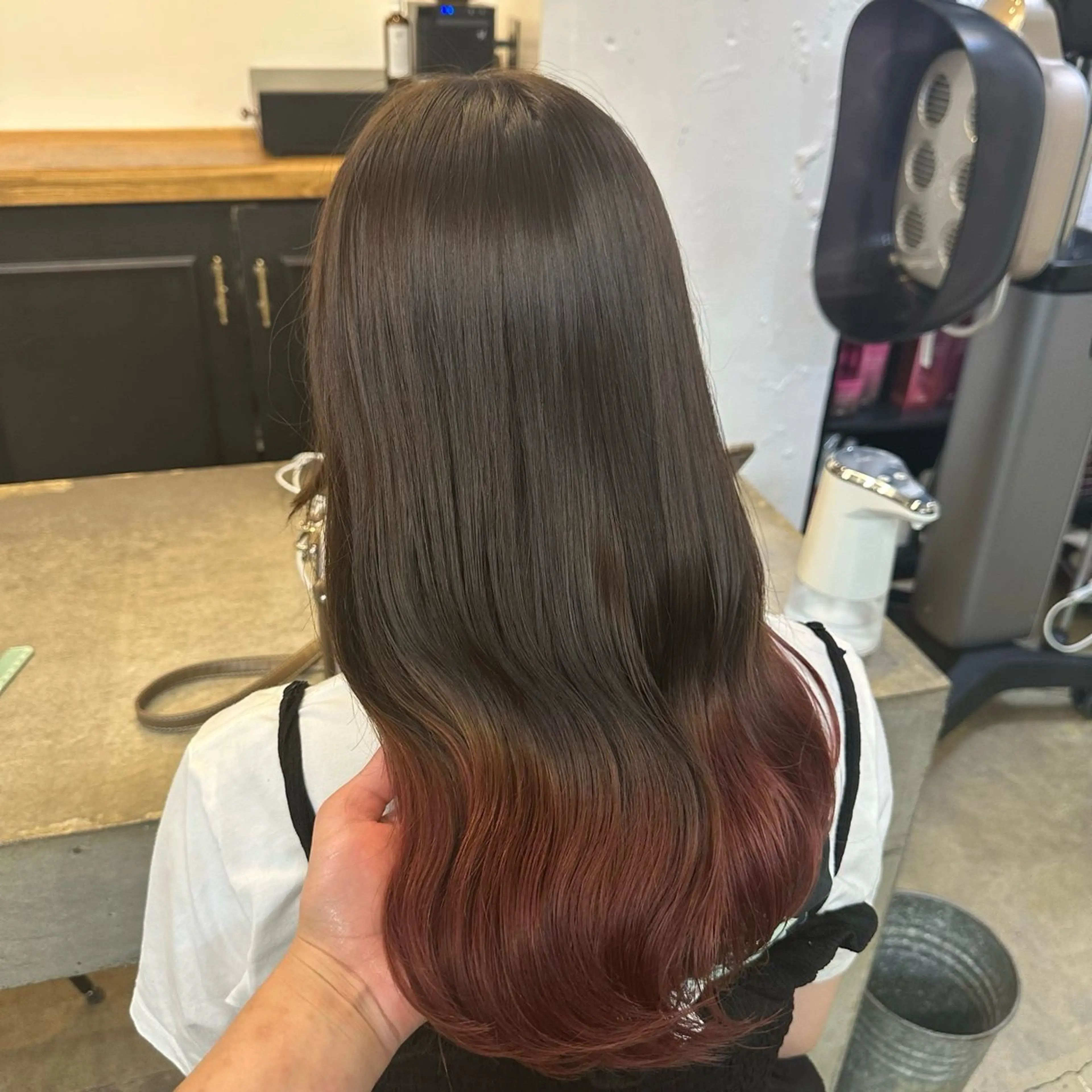 ロング カラー ヘアアレンジ ヘアカラー 🎀ハイトーン×艶髪 🎀さや 💜のヘアスタイル