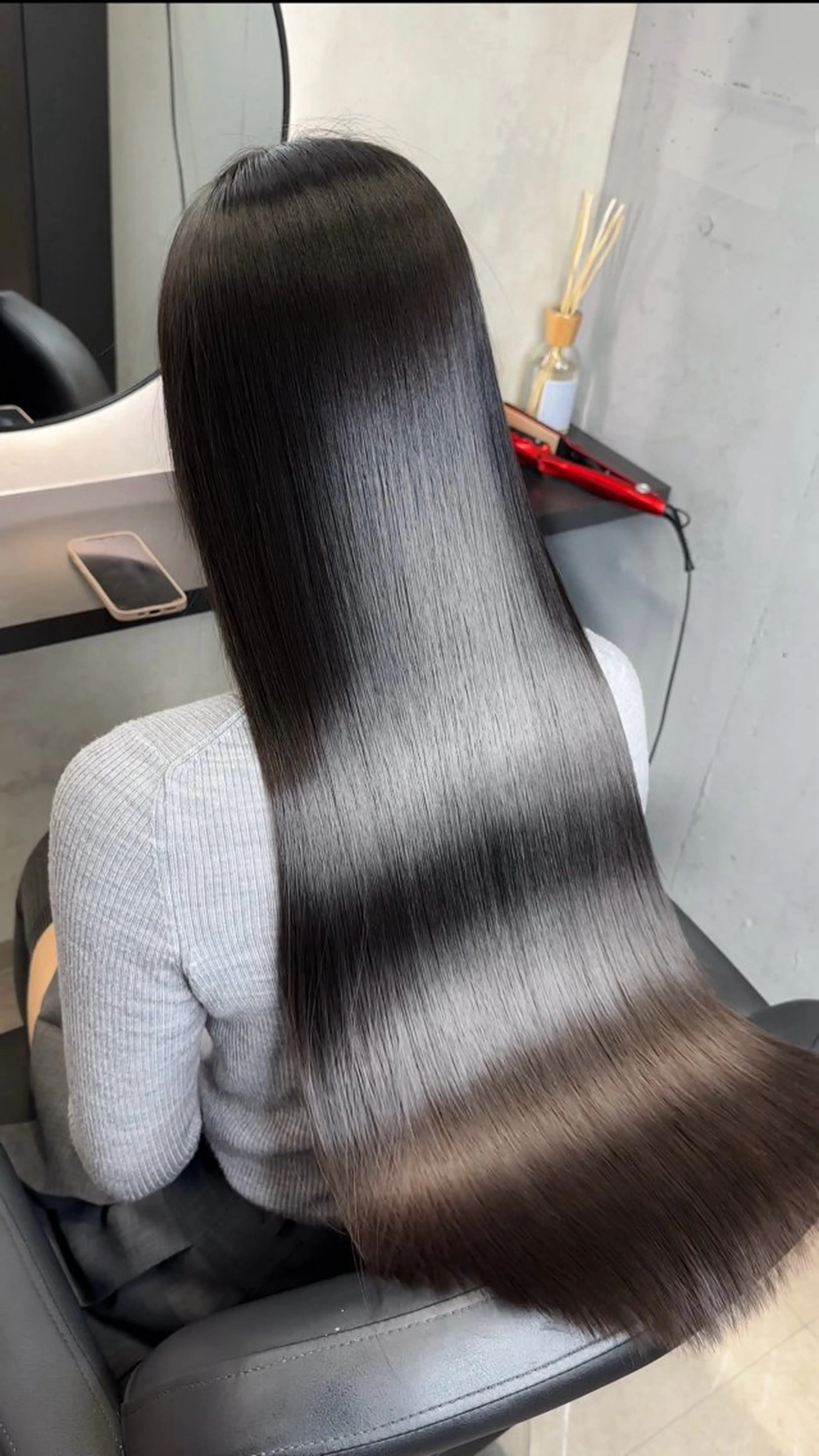 ロング 髪質改善 縮毛矯正 カット ヘアカラー 縮毛矯正 トリートメント 髪質改善／韓国風 恵比寿/Renのヘアスタイル