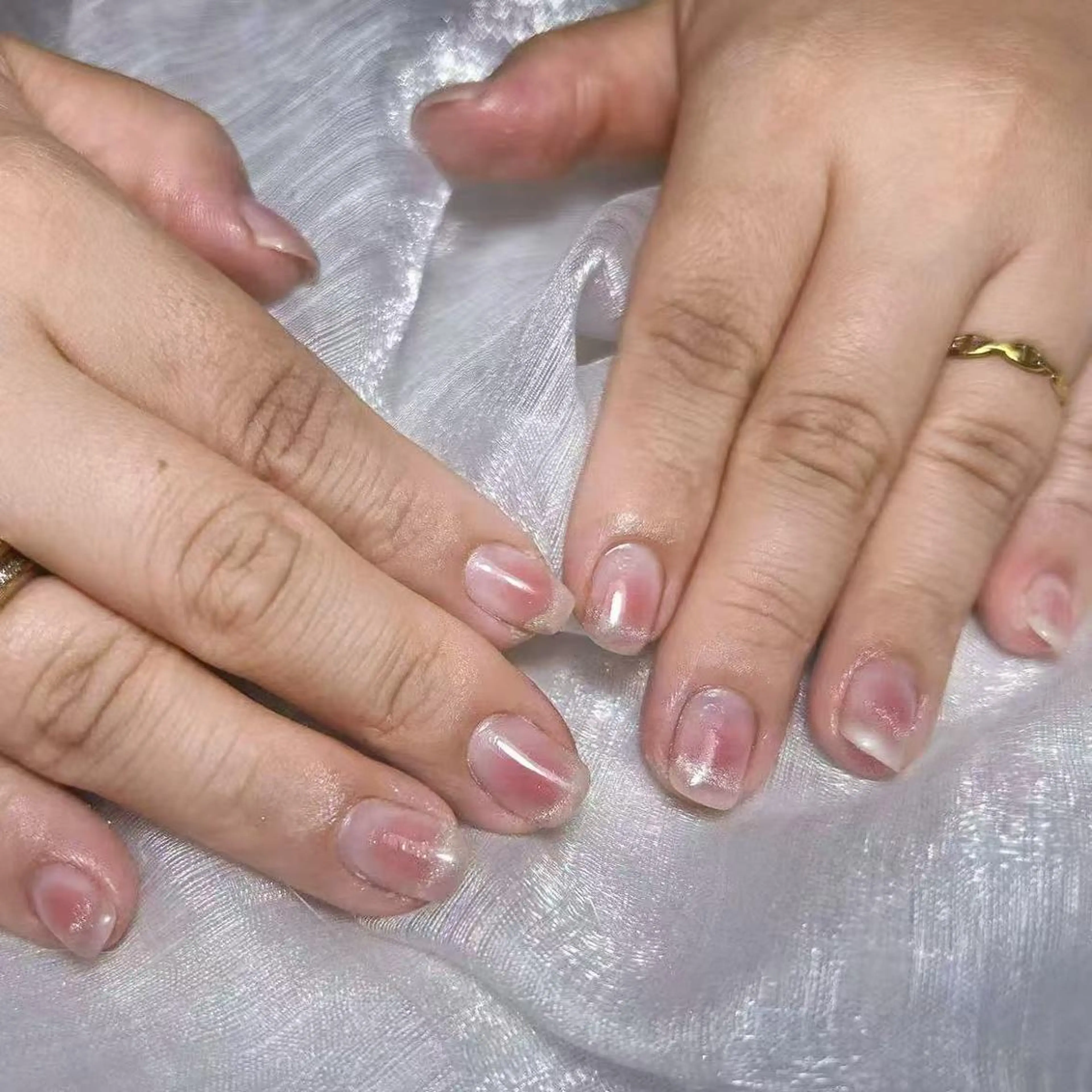 ネイル アートネイル オーロラネイル ガーリー キラキラネイル マグネットネイル Diamond 🚢のネイルデザイン