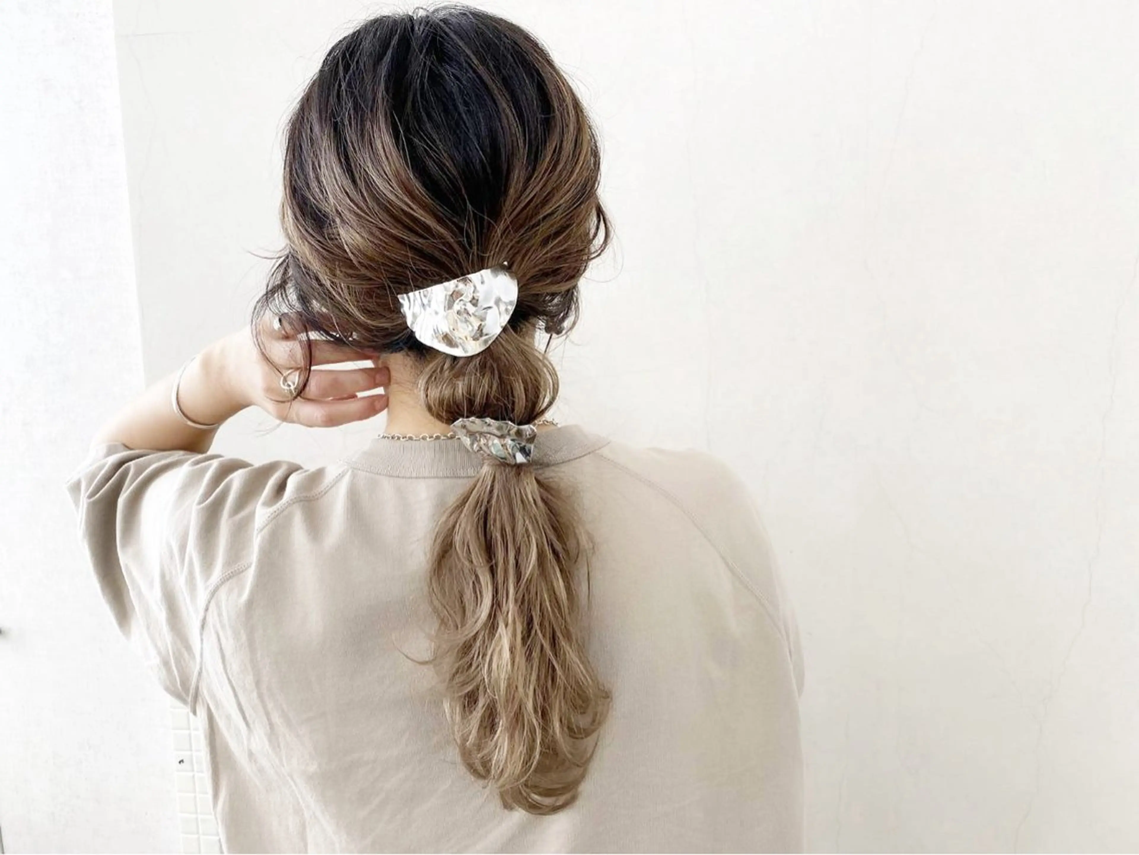 セミロング ヘアアレンジ 銀座《髪質改善》 垢抜け✨布施拓也のヘアスタイル