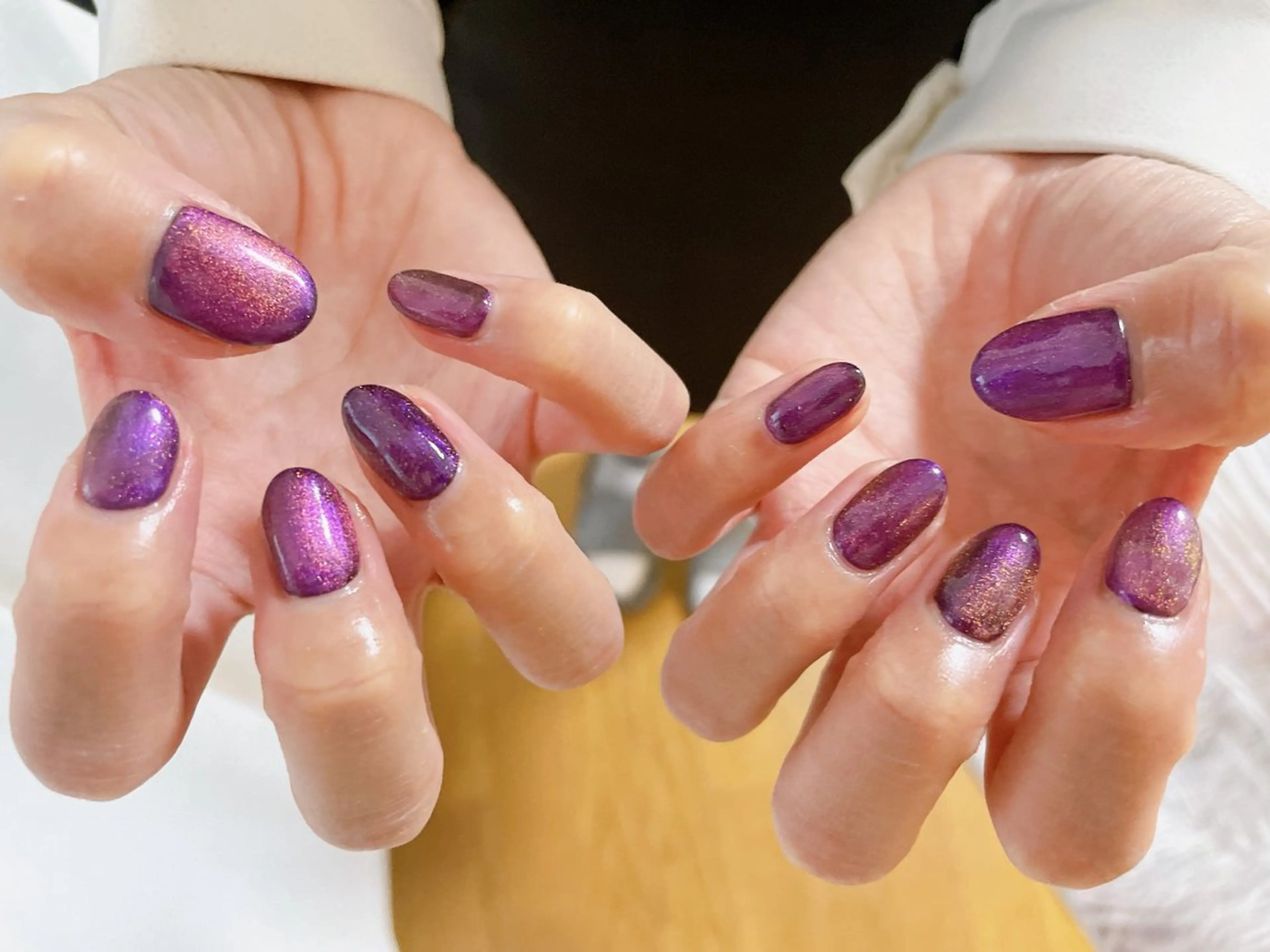 ネイル オーロラネイル フットネイル フレンチネイル ジェルネイル 韓国ネイル ハンドネイル Mogu nail 二子玉川のネイルデザイン