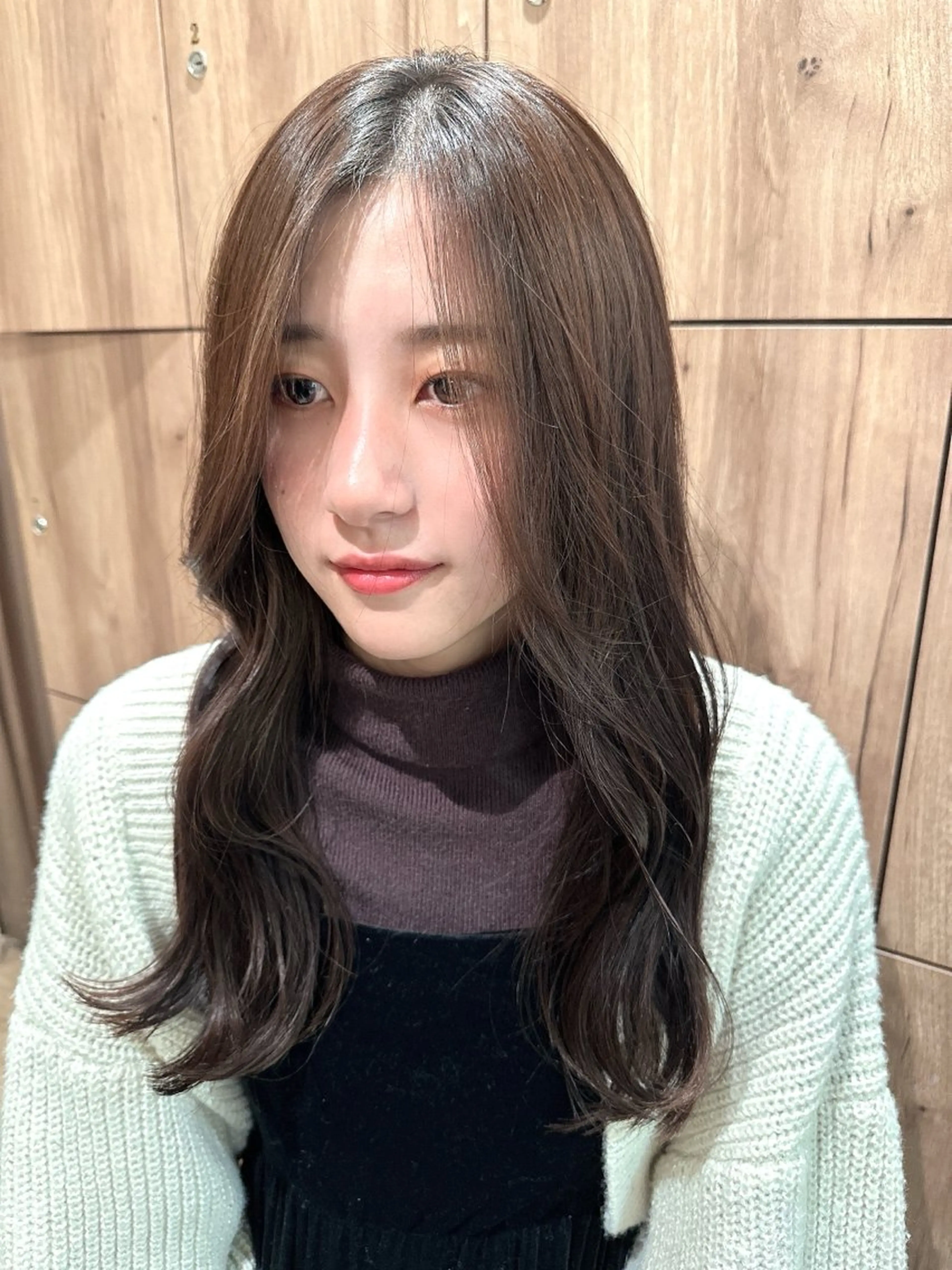 セミロング 縮毛矯正/髪質改善/ 石橋代智のヘアスタイル