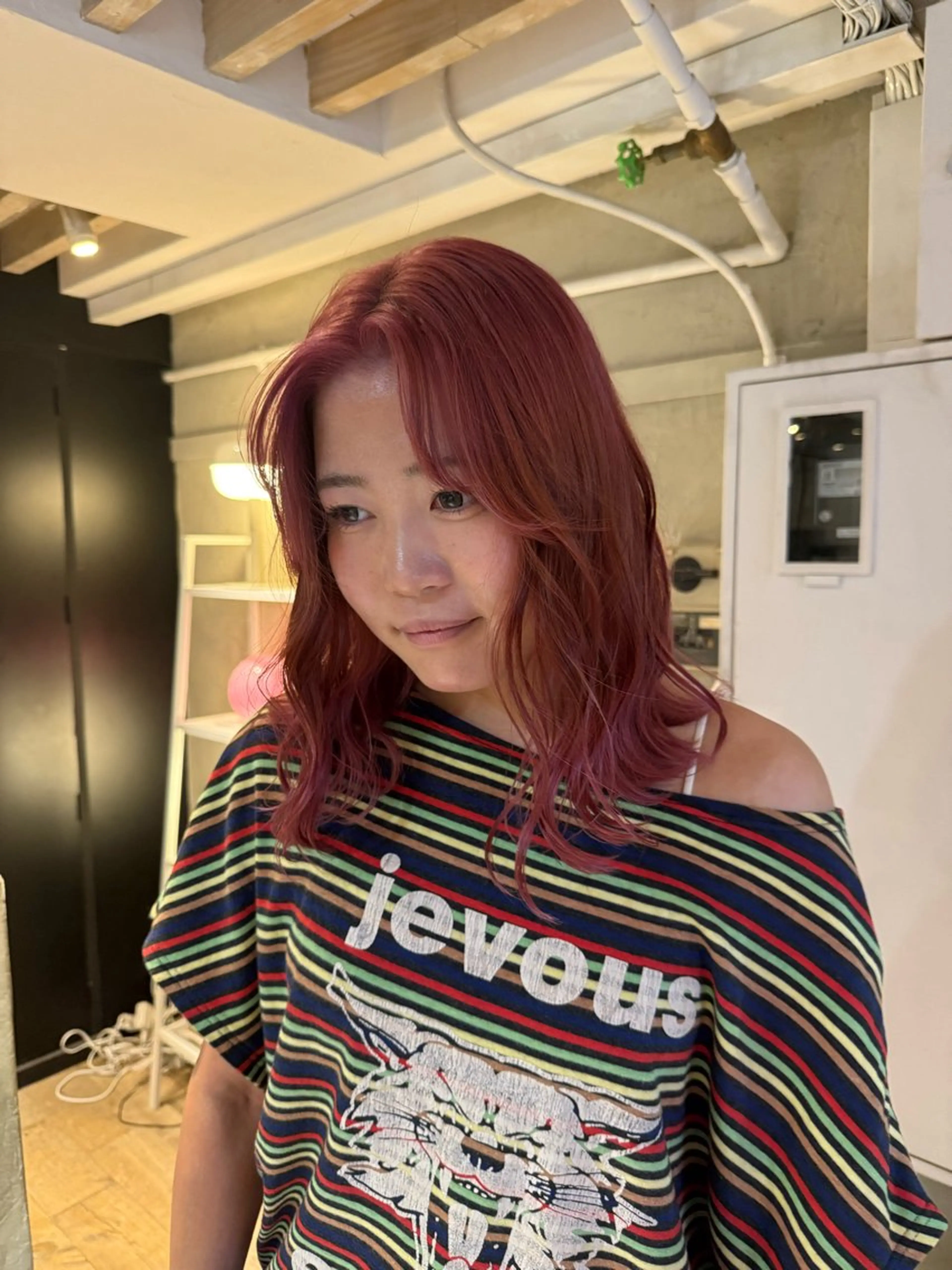 セミロング カラー ヘアアレンジ ヘアカラー トリートメント ヘアセット 海外/ハイトーン🪽 ☯️ami☯️のヘアスタイル