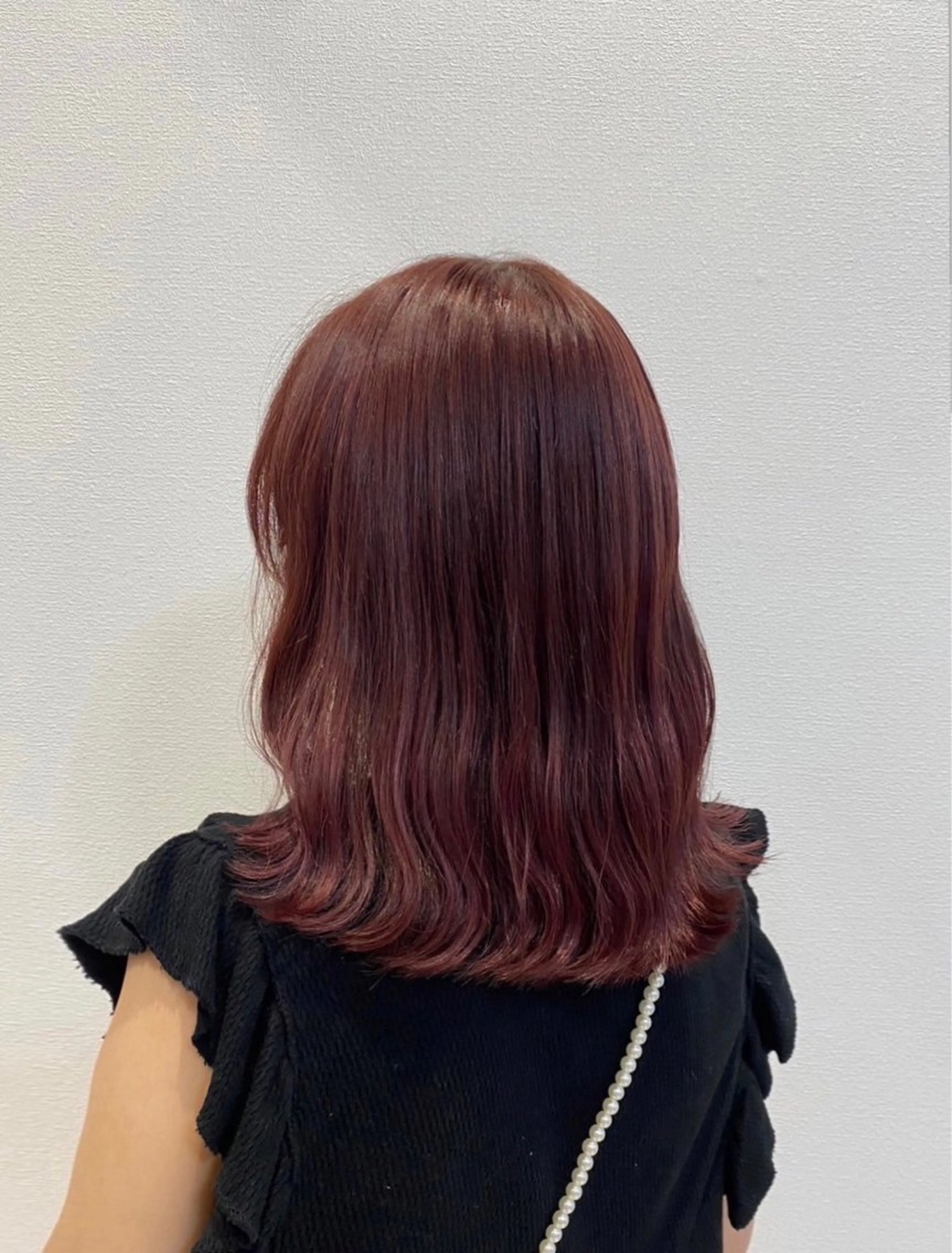 ミディアム ピンクラベンダー JILL    hair所属・maki💖 ボブ/縮毛矯正のヘアスタイル