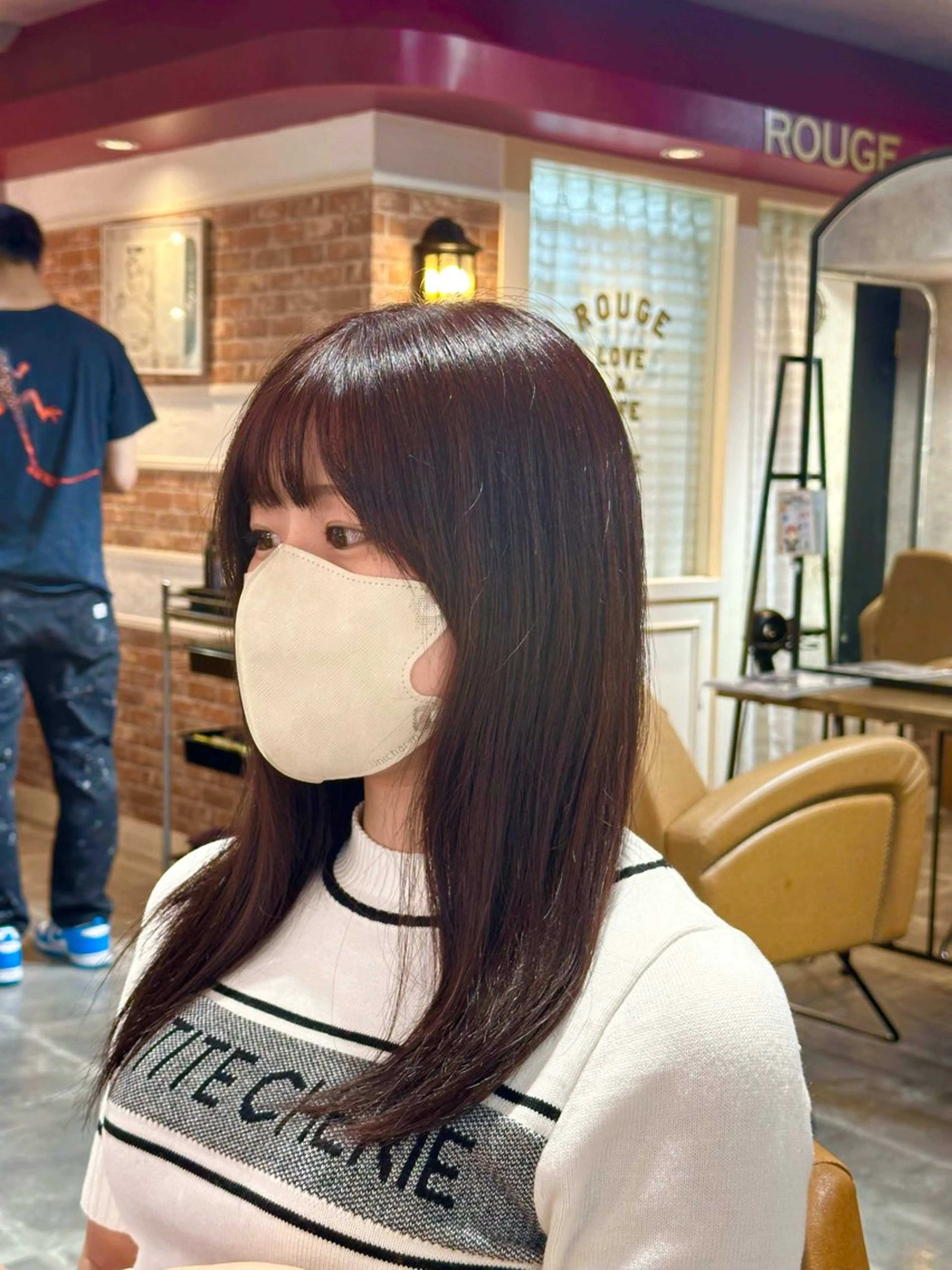 セミロング カラー ピンクカラー Lond rouge所属・💚銀座/ボブ /ショート/芦川💚のヘアスタイル