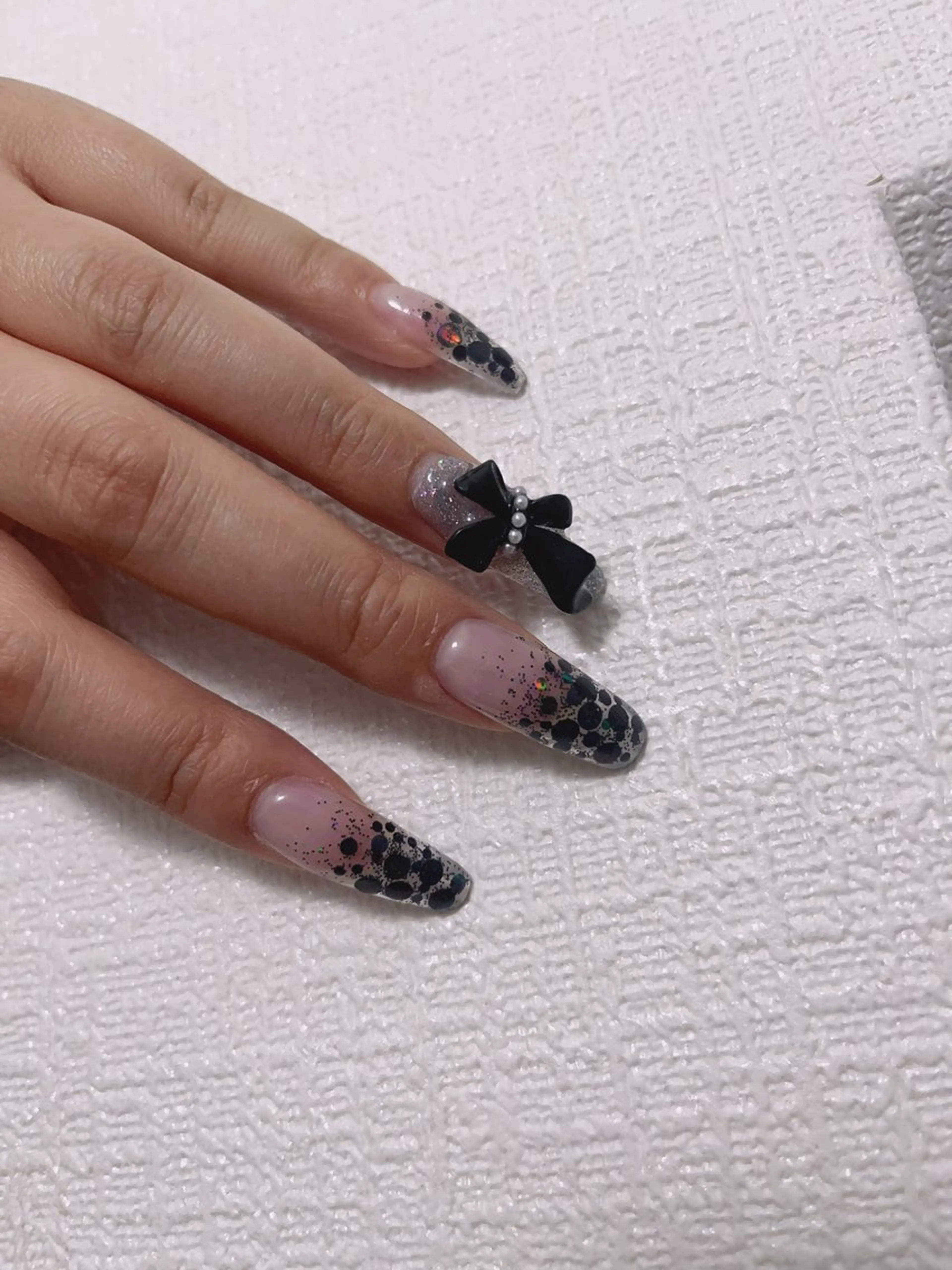 ネイル 長さ出し ネイルチップ ハンドネイル Rs nail 新宿西口のネイルデザイン