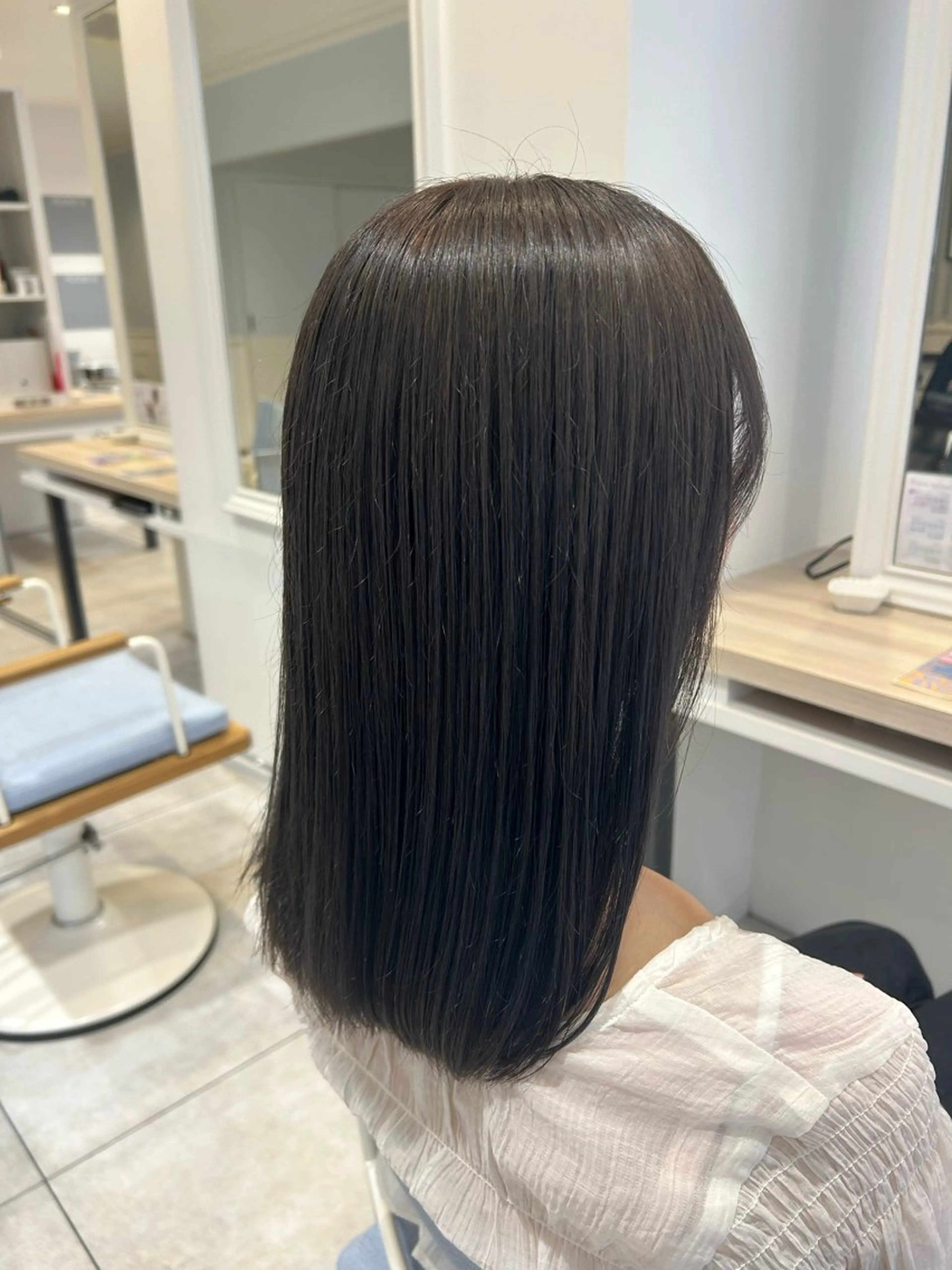 《マイクロバブル付き🫧》艶カラーリタッチ＋質感upトリートメント(白髪染めも🙆‍♀️)の写真