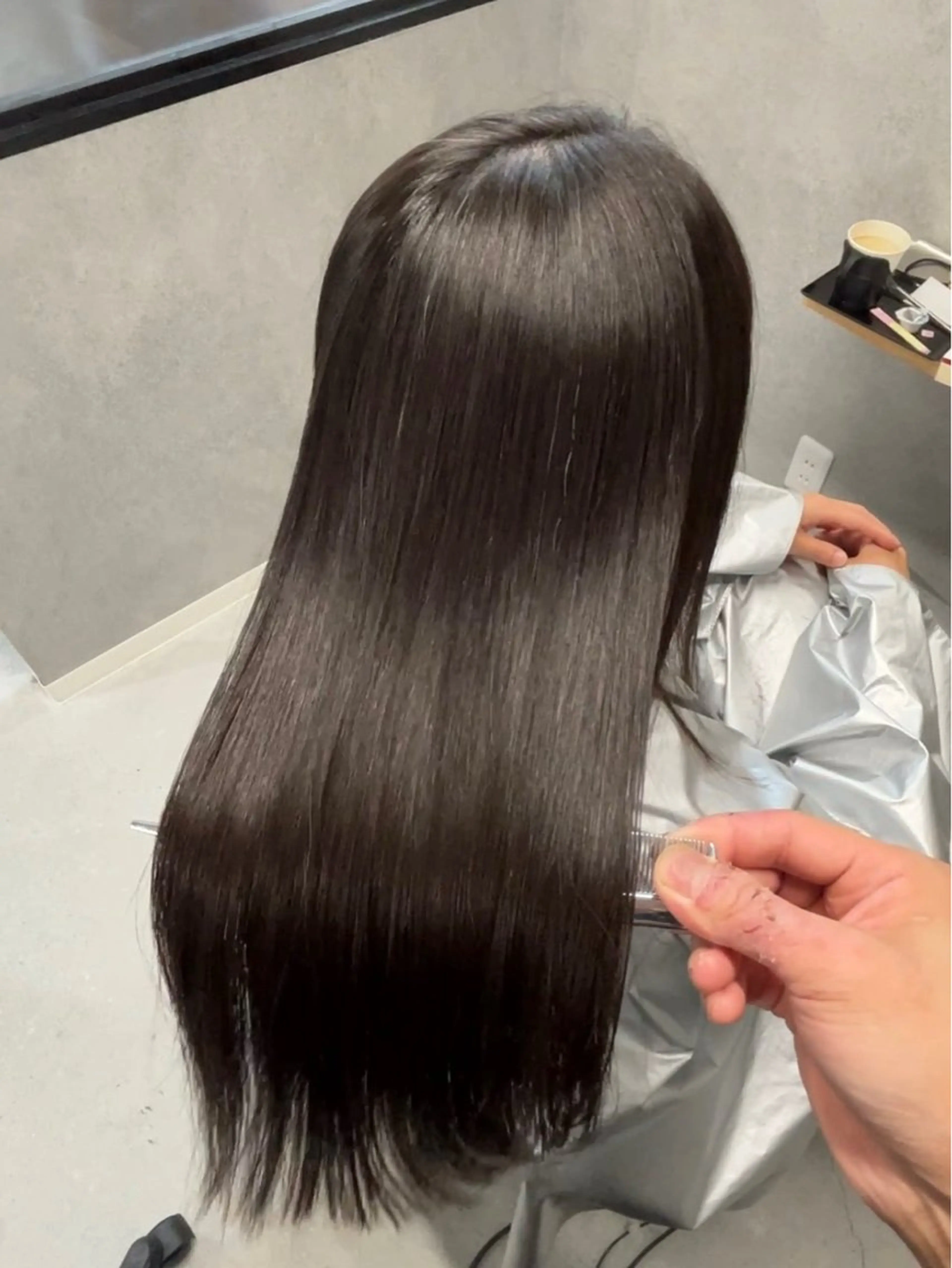 セミロング 縮毛矯正 縮毛矯正専門家/ 髪質改善/店長辻部のヘアスタイル