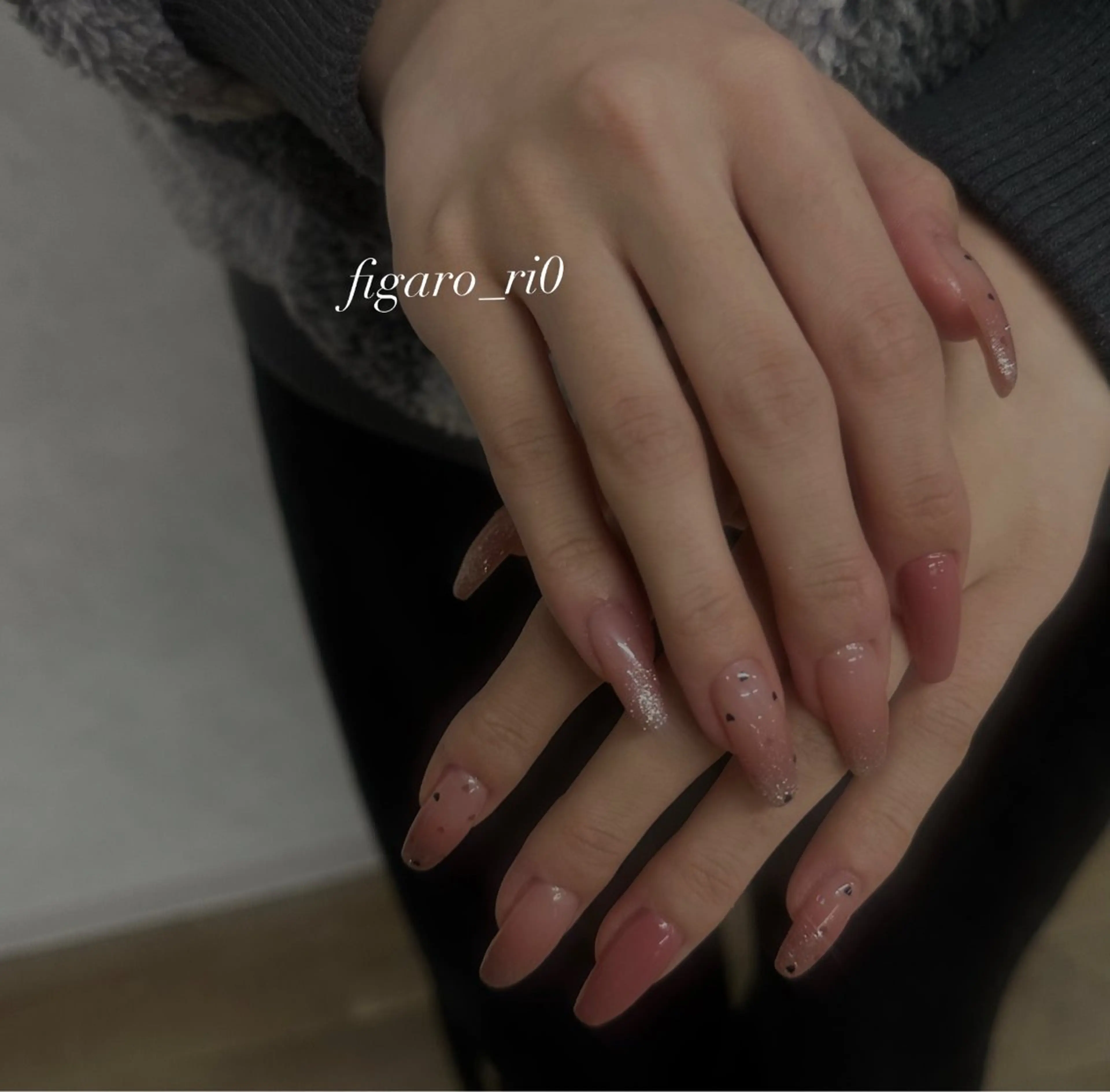 ネイル ハート ハンドネイル Charme by figaro Rioのネイルデザイン