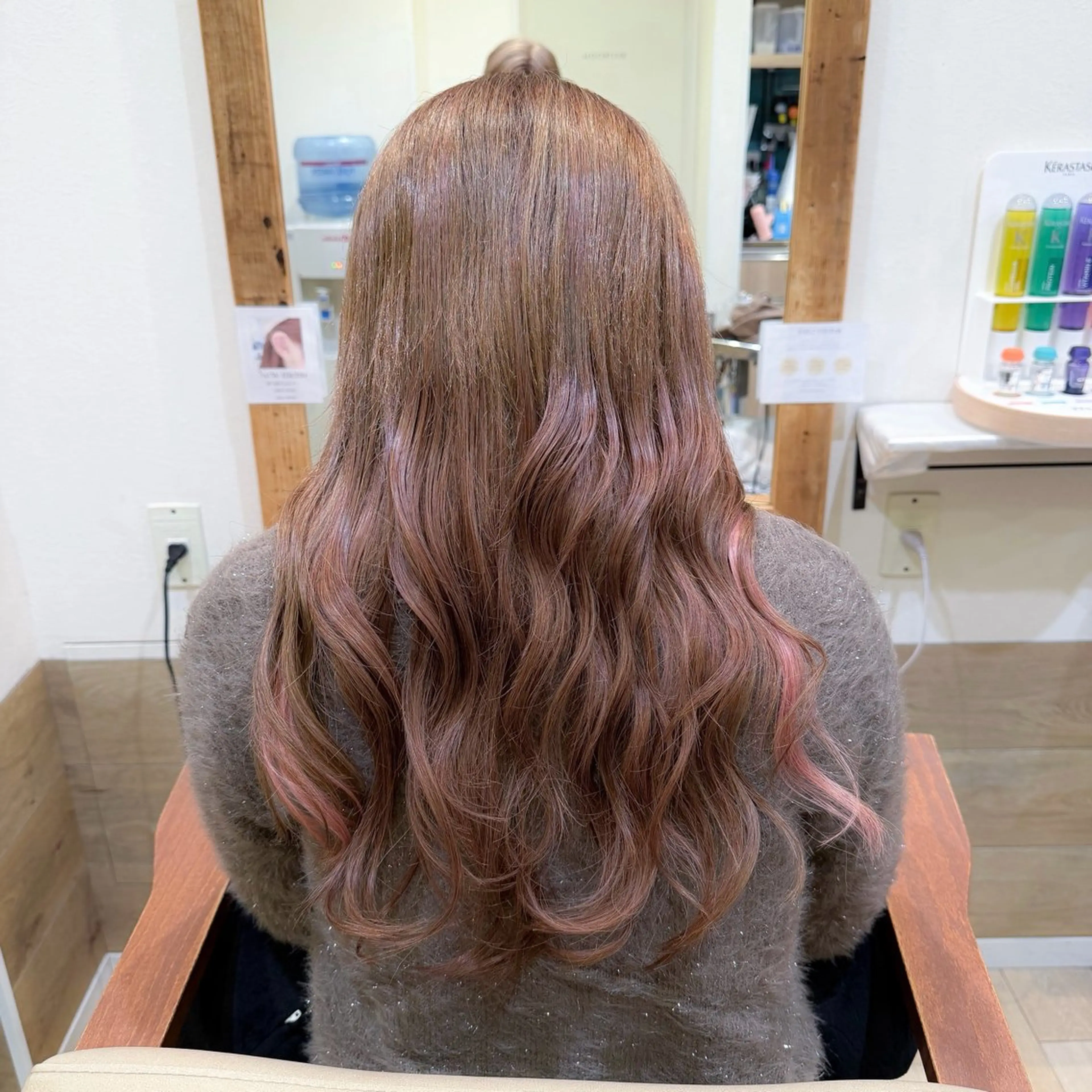 ロング ヘアカラー エクステ SOU/エクステ /ダブルカラーのヘアスタイル