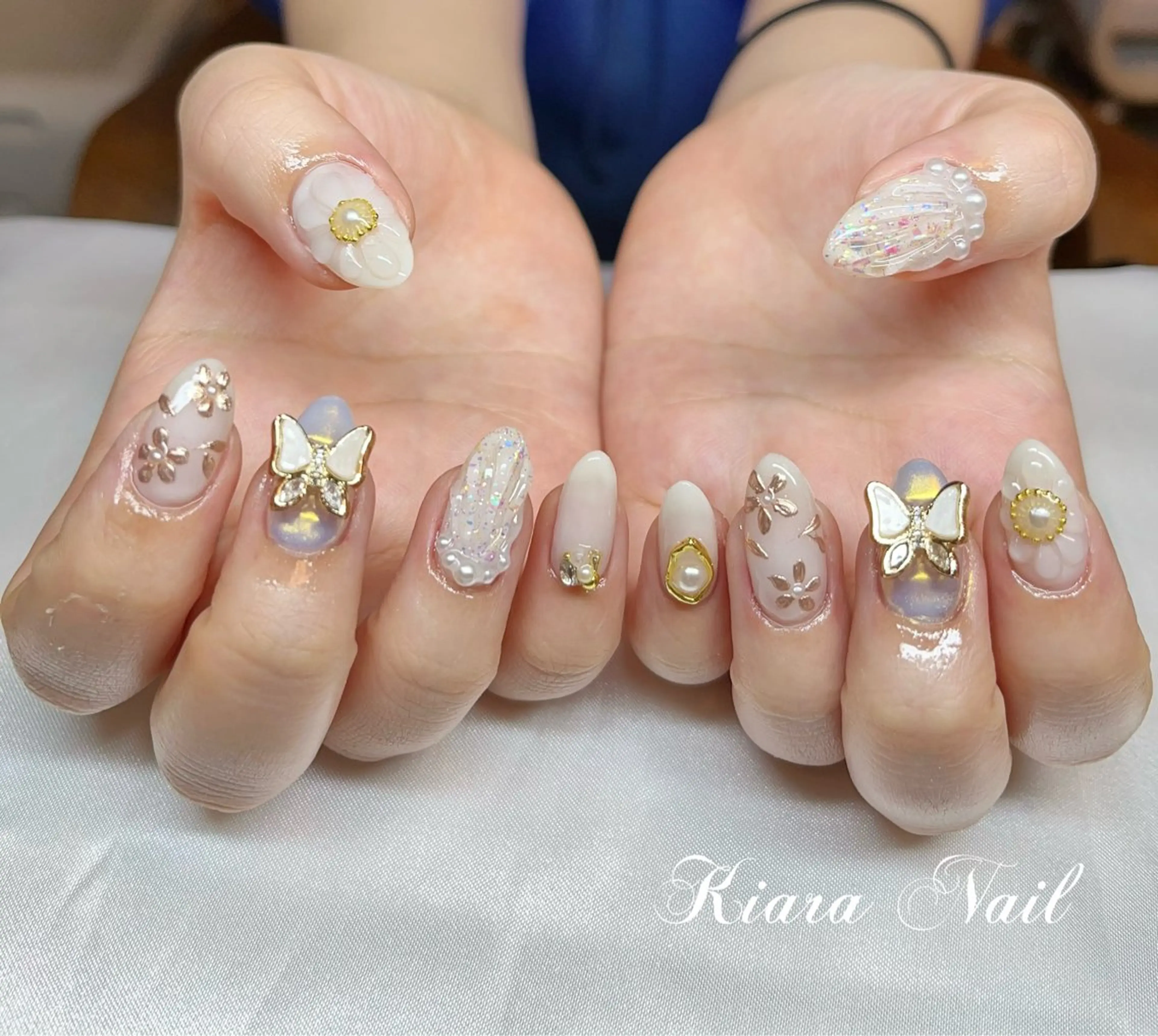 ネイル アートネイル 持ち込み ハンドネイル 🍭Kiara Nail🍭のネイルデザイン