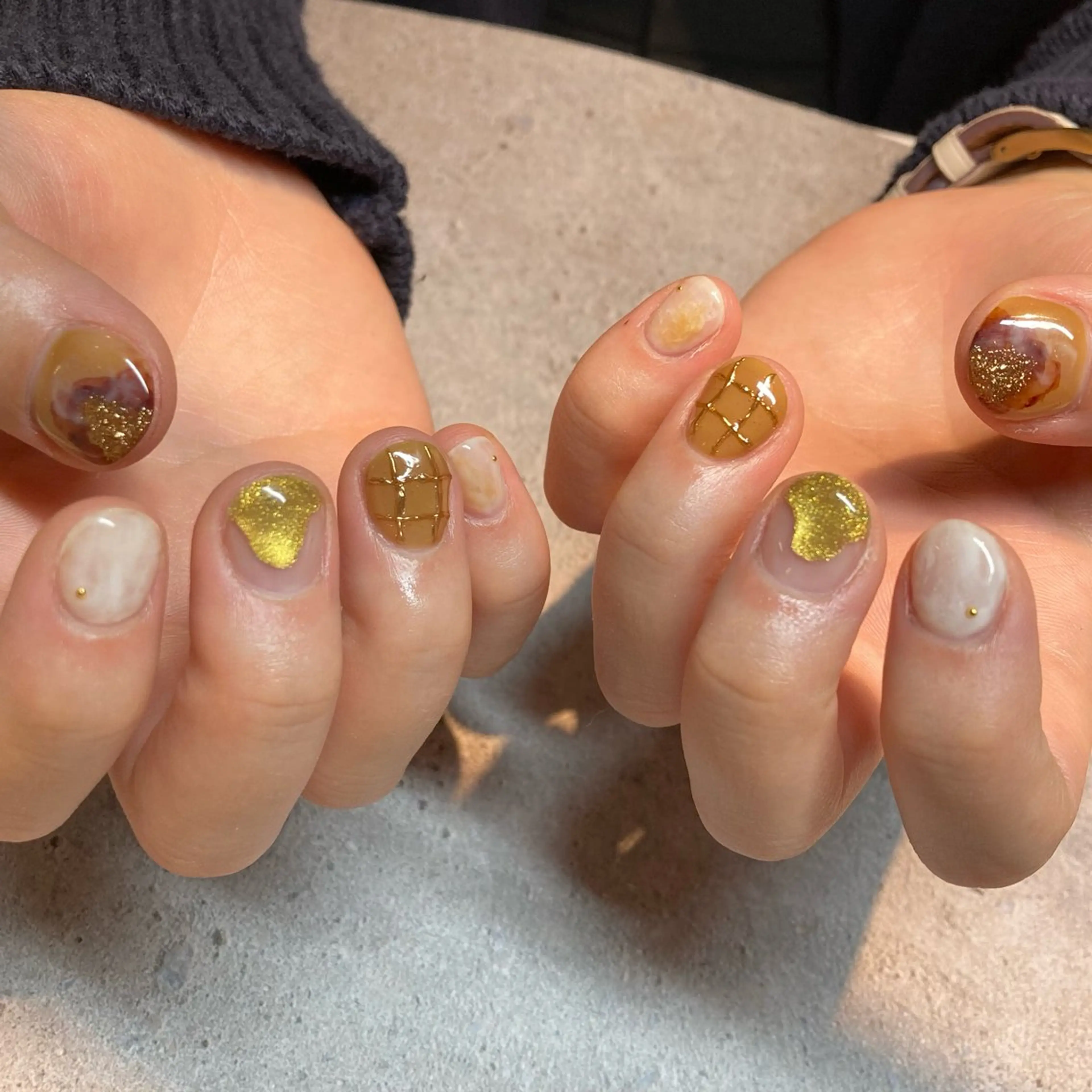 ネイル ニュアンスネイル Terra 池袋 mikiのネイルデザイン