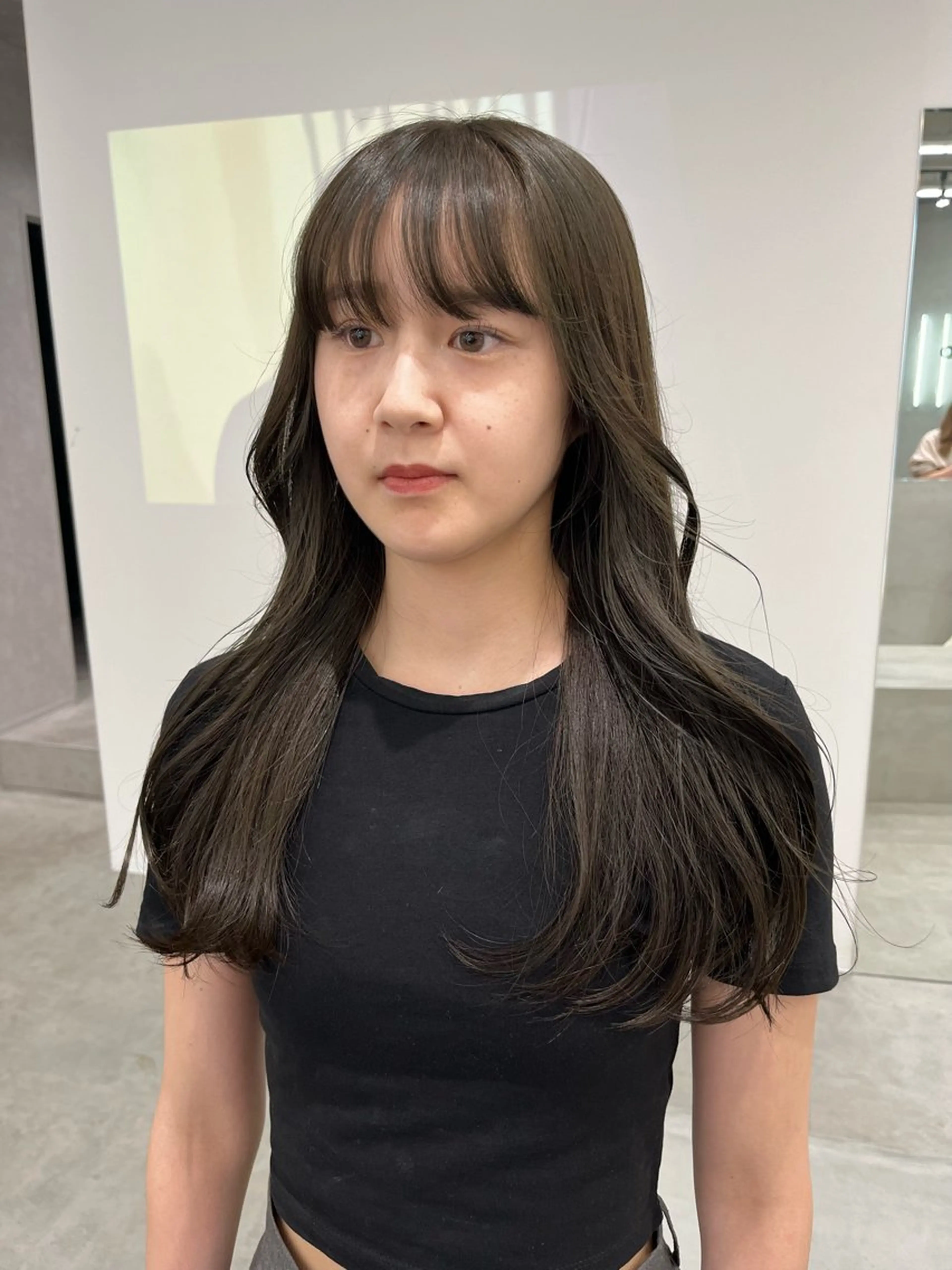 ワンカラー（ブリーチなしの全体カラー）の写真