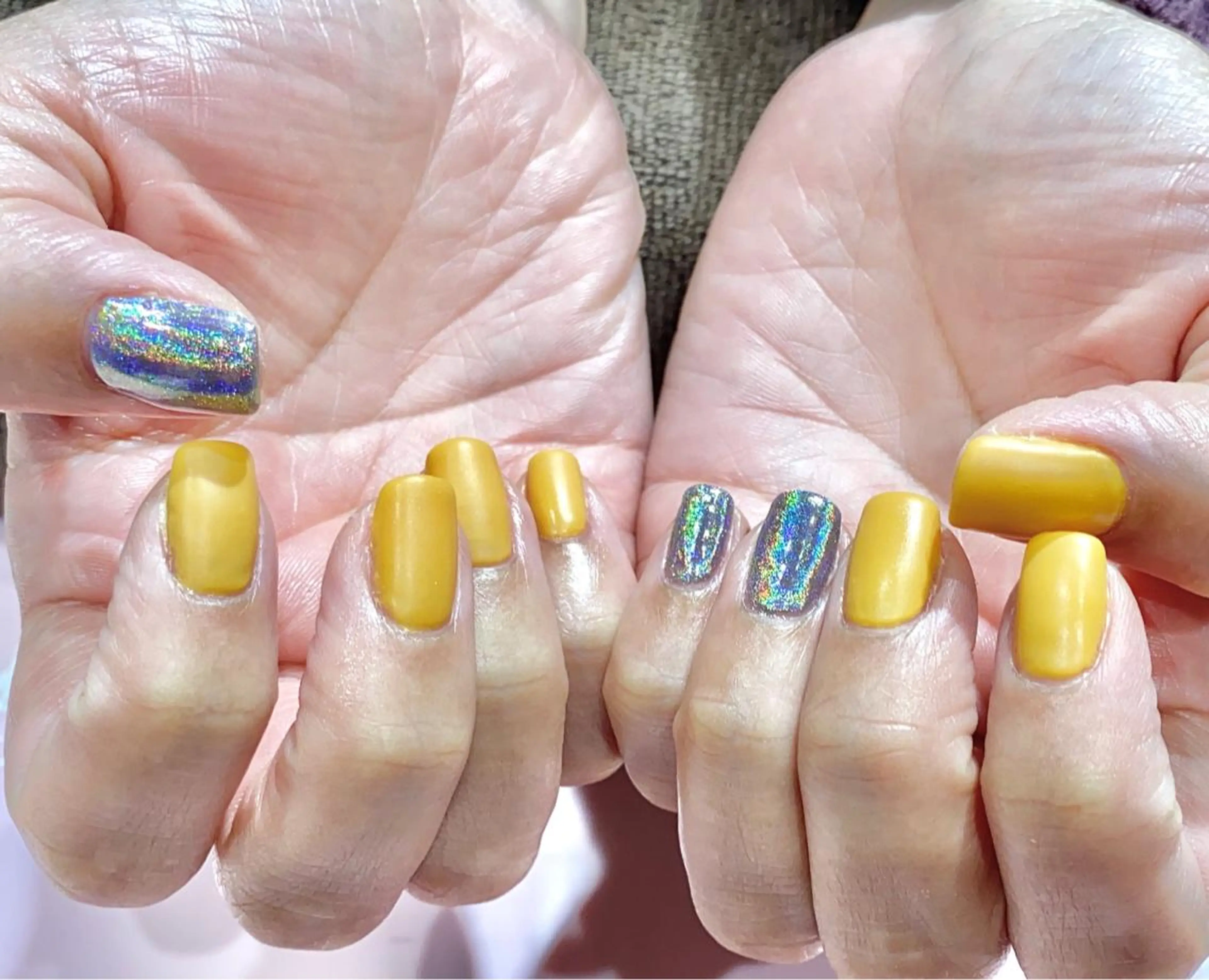 ネイル 黄色 VIST☆ ｍａｍｉのネイルデザイン