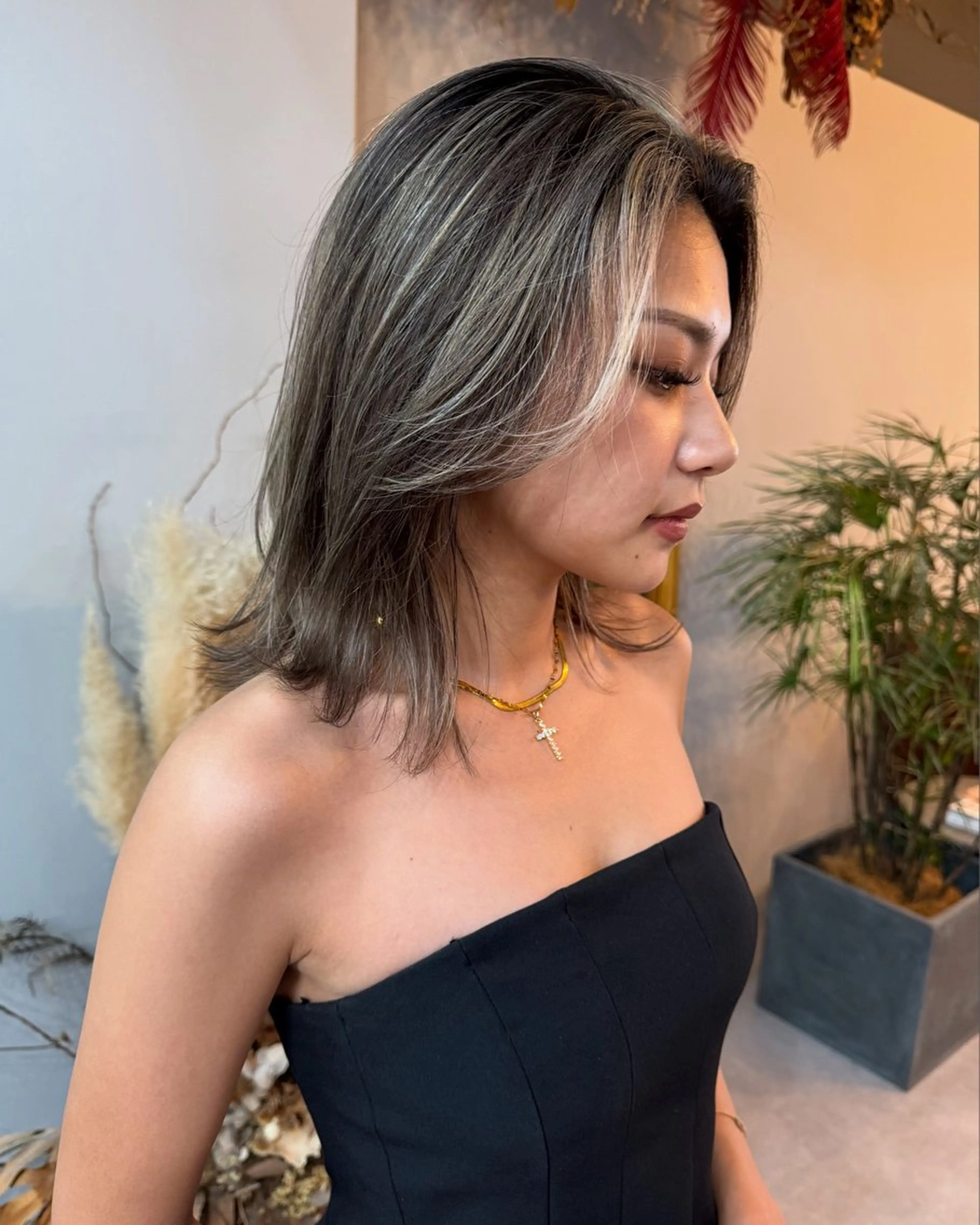 セミロング カット ヘアカラー トリートメント Reb_keiji 👑小倉圭司のヘアスタイル