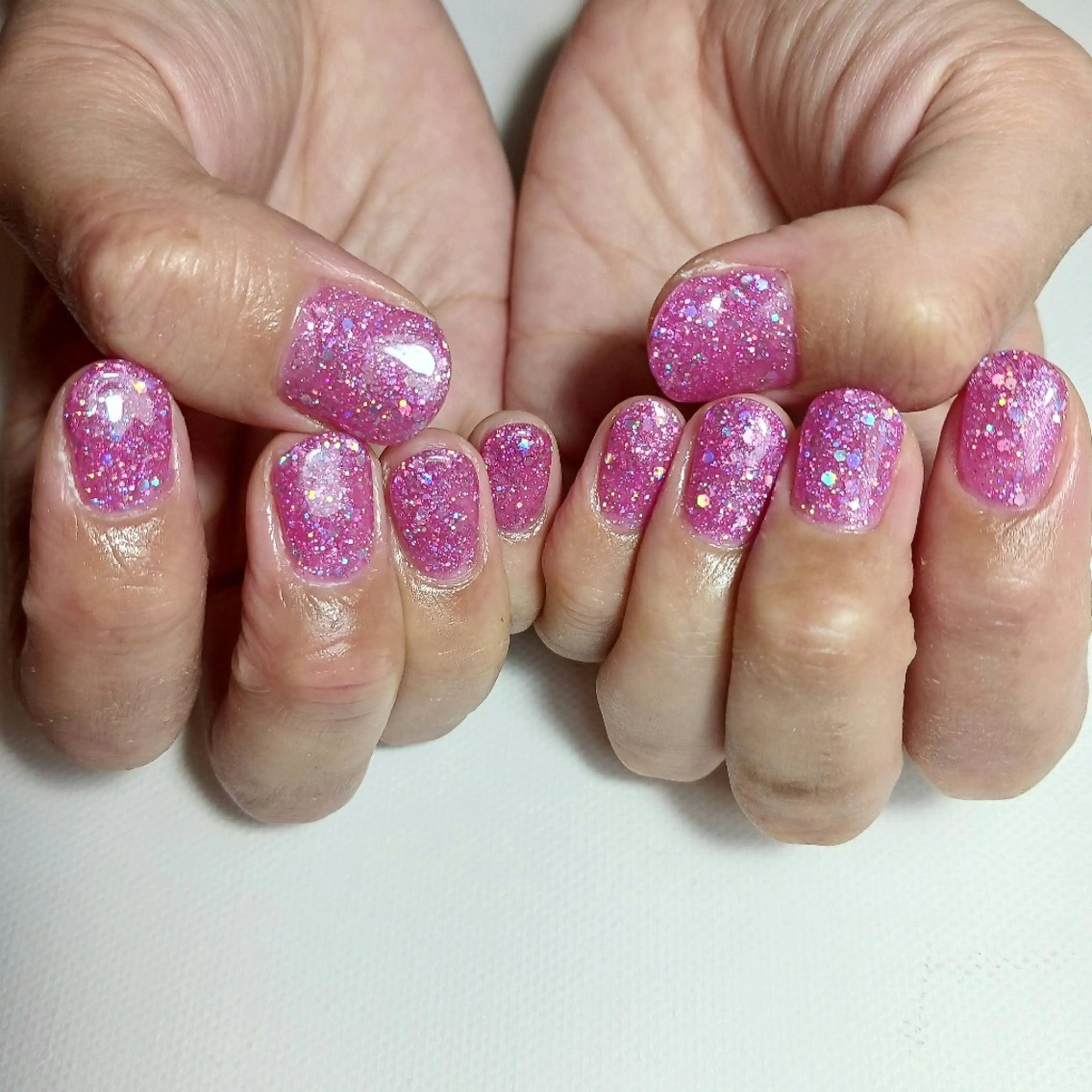 ネイル ジェルネイル キラキラネイル ラメ(グリッター) 持ち込み ワンカラーネイル ハンドネイル owlnail /持込みデザイン専門のネイルデザイン