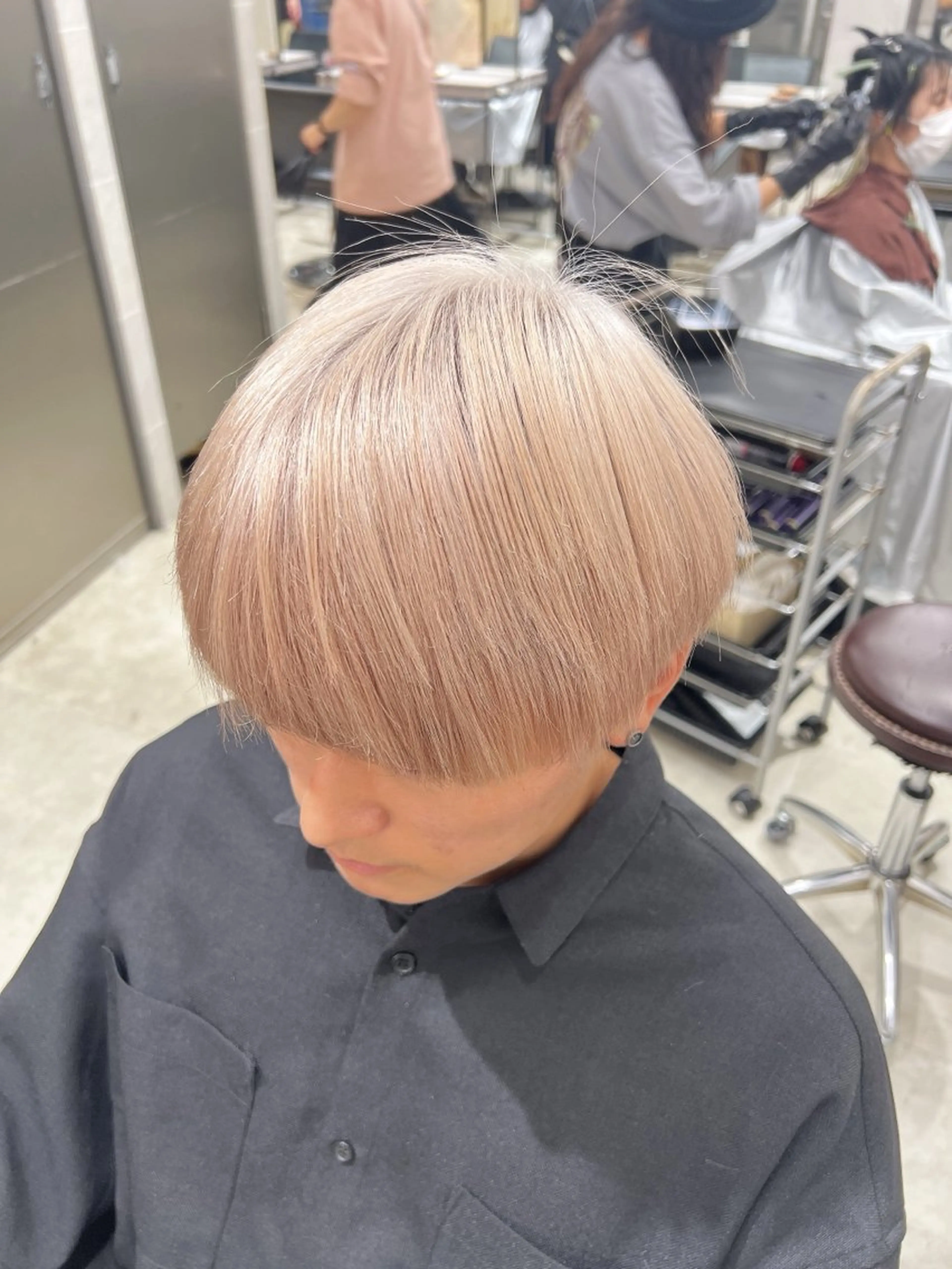 ショート カラー メンズ カラースペシャリスト ・齊藤 羽瑠輝のヘアスタイル