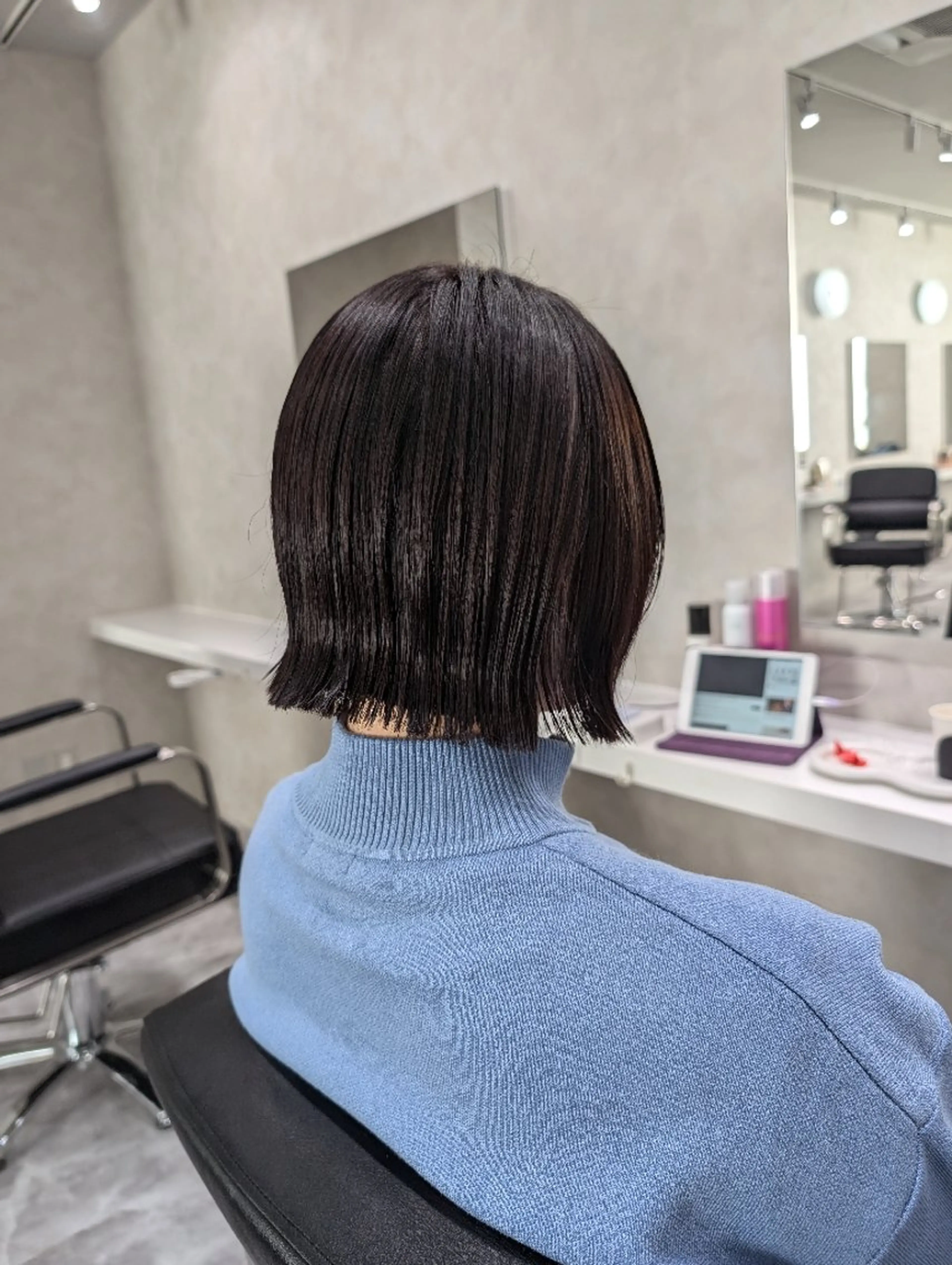 ショート カラー 切りっぱなしボブ ショートボブ ボブ 似合わせカット ショートヘア SOYON豊田市駅店所属・髪質改善/ 上村旺武のヘアスタイル