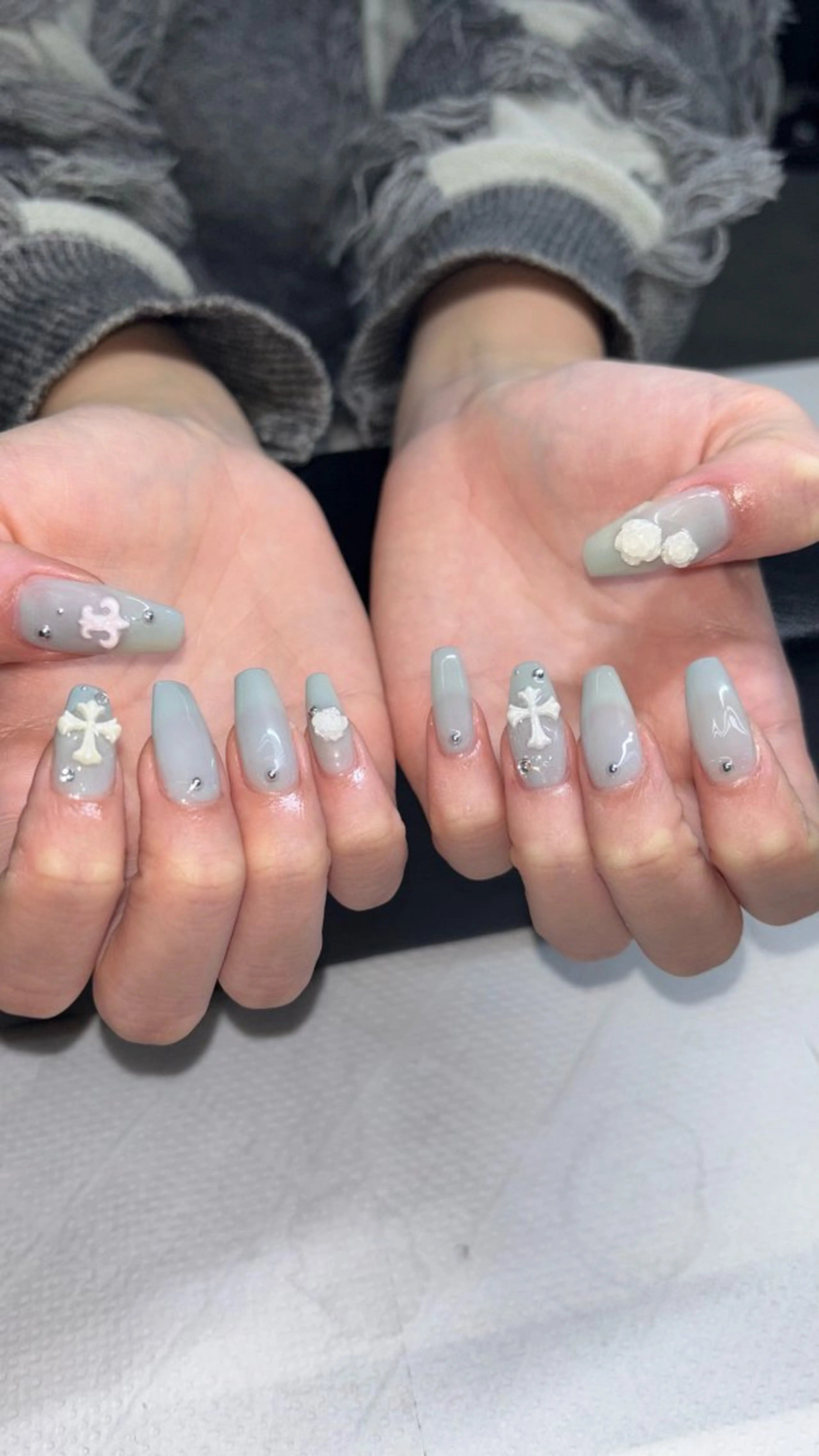 ネイル ガーリー 韓国ネイル ꒰ঌheaven໒꒱ chieのネイルデザイン